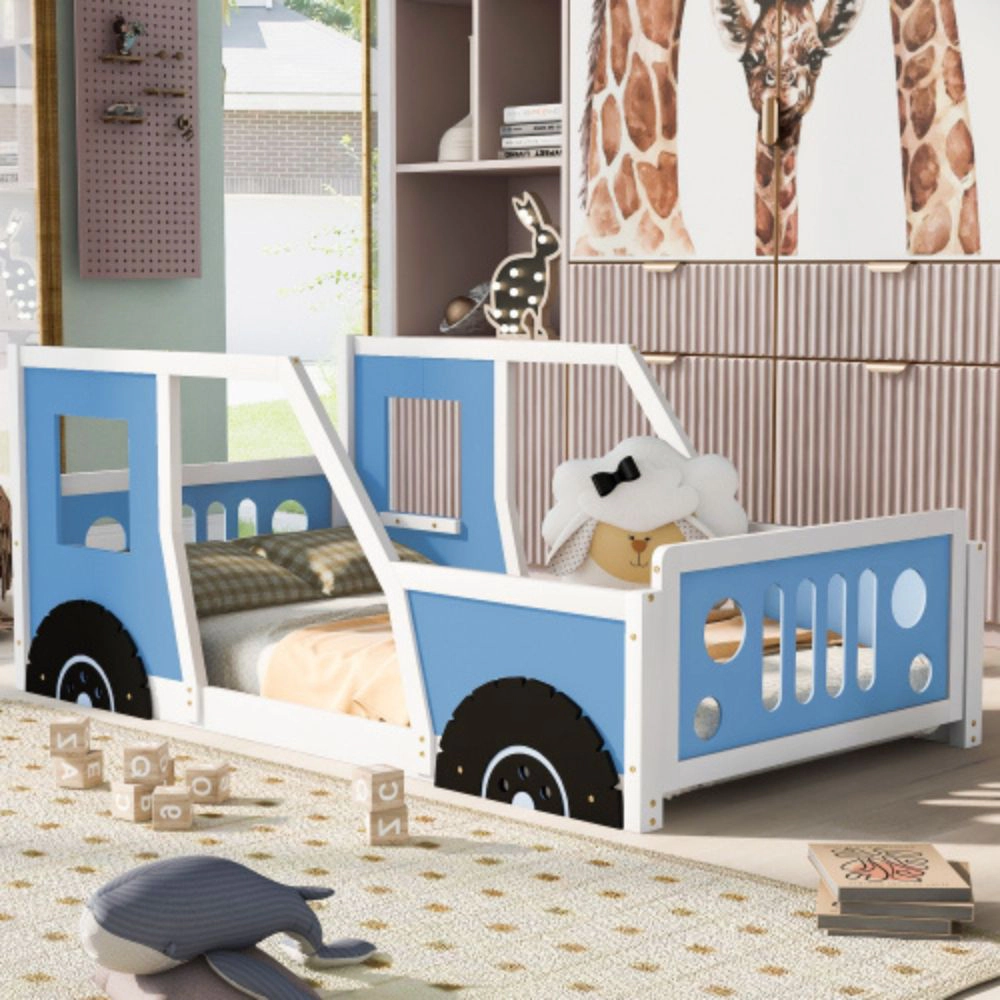 GOODSILO Twin Solid Wood Single Bed Frame