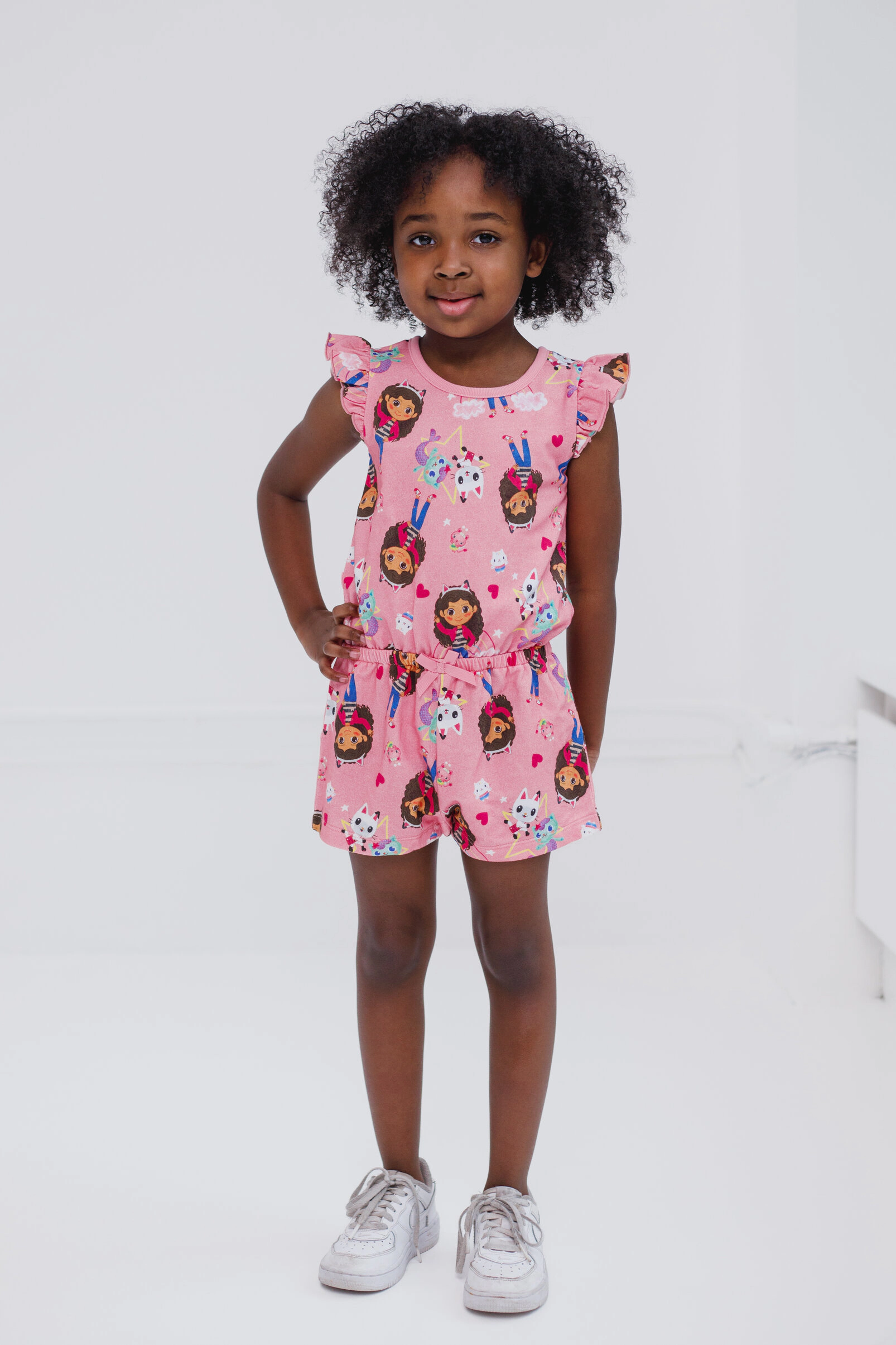 Dreamworks Gabby's Dollhouse Girls' Sleeveless Skater Romper