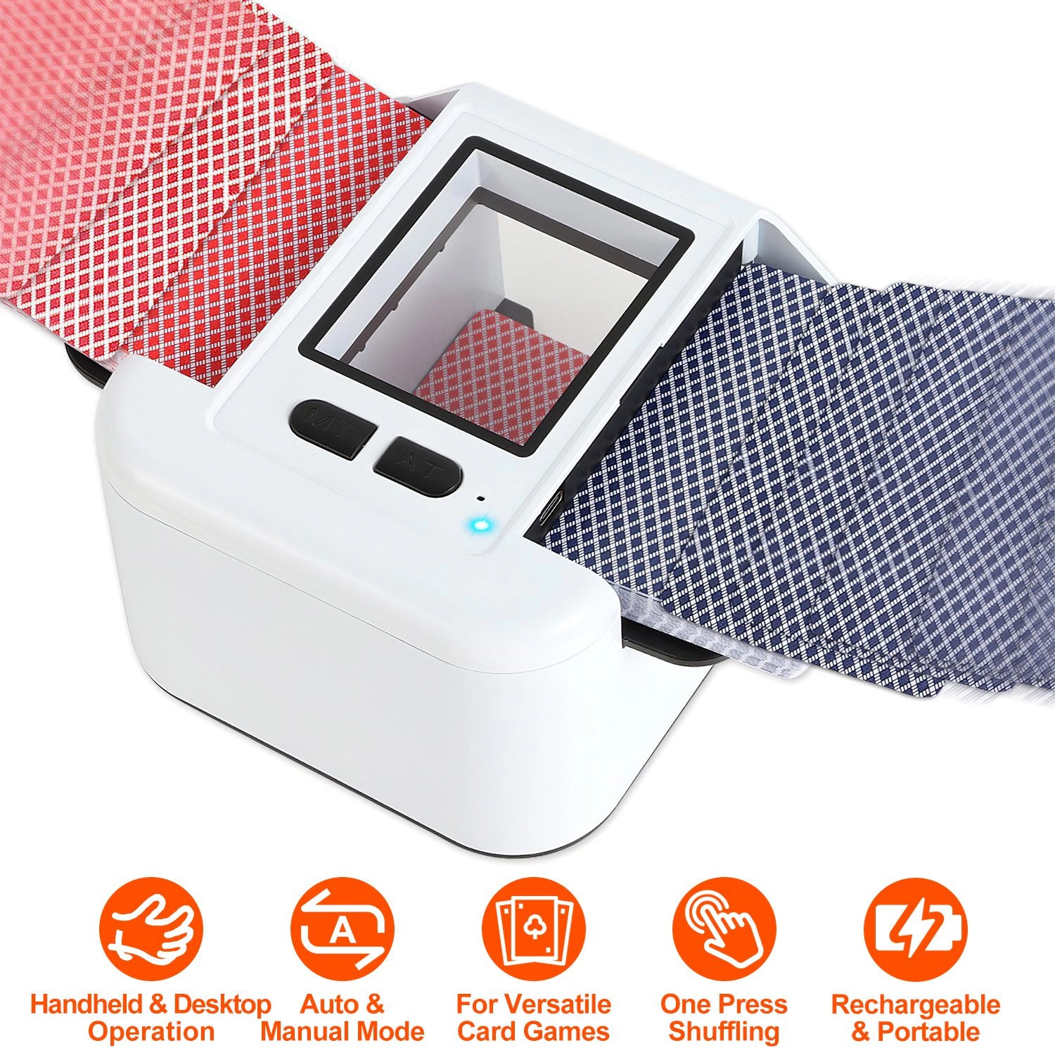 GBruno 2-Deck Rechargeable Automatic Card Shuffler