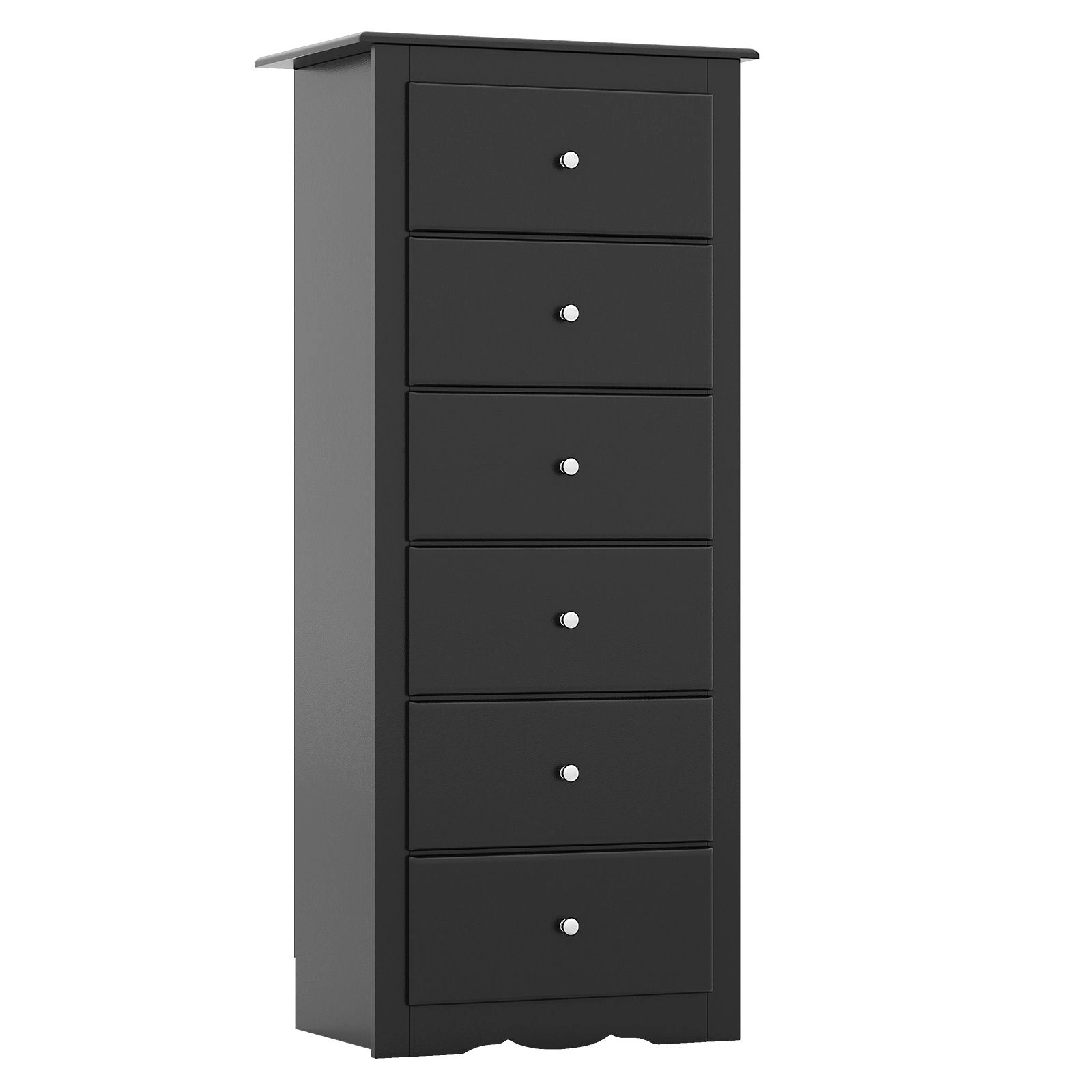 SlickBlue 6 Drawer Chest Dresser with Spacious Storage for Bedroom