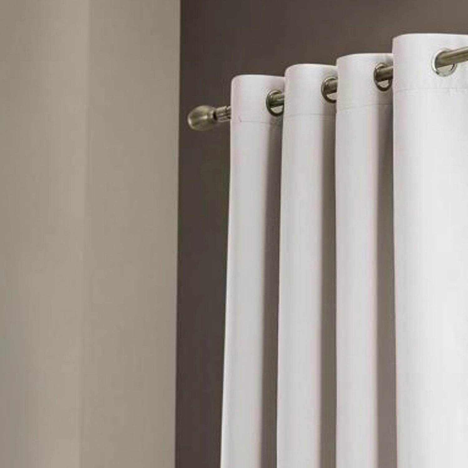 Olivia Gray Anchorage Blackout Grommet Single Curtain Panel - 54" x 90", White