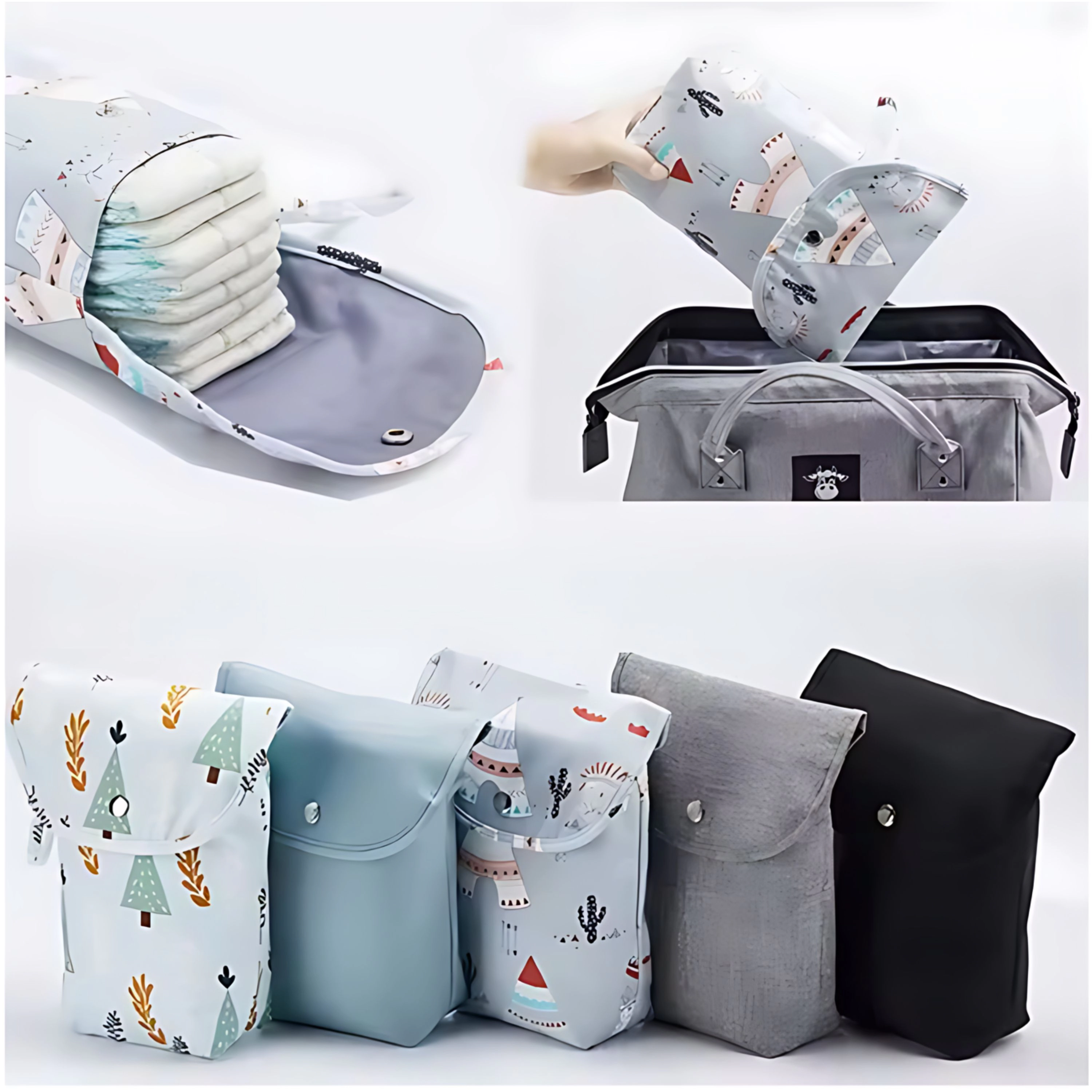 Kitcheniva Small Waterproof Baby Diaper Storage Bag