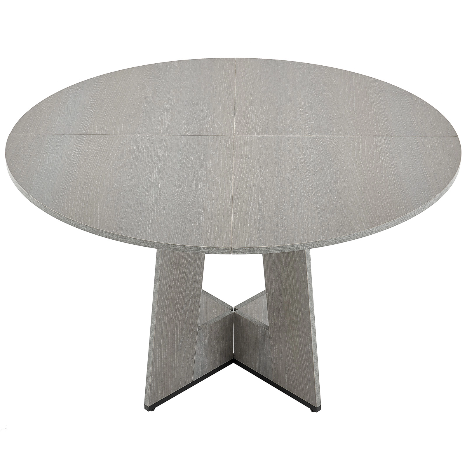HONGGE Round Dining Table Wood for Circle Furniture Leisure Tables with Home Kitchen Living Room Only