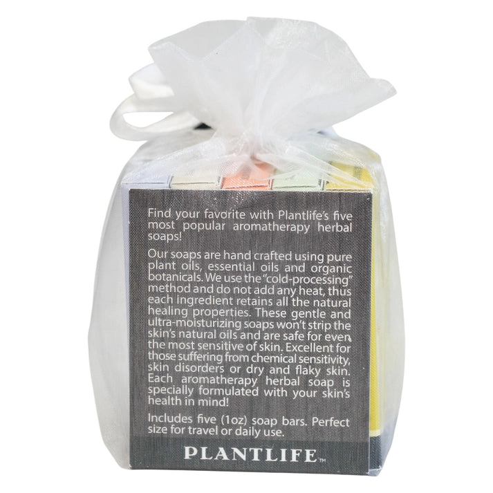 Plantlife Aromatherapy Herbal Soap Sampler 5-Pack Gift Set