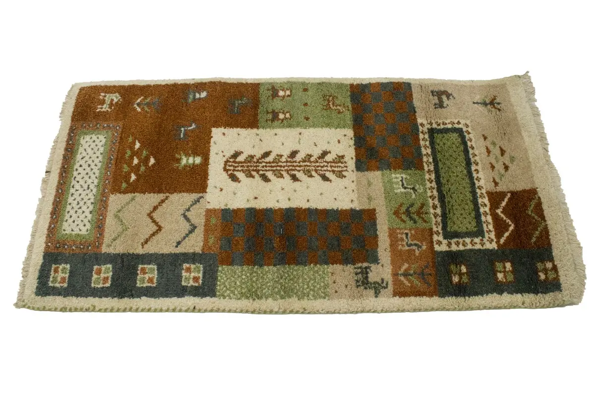 Magic Rugs Beige Geometric 2X4 Indo-Gabbeh Oriental Rug