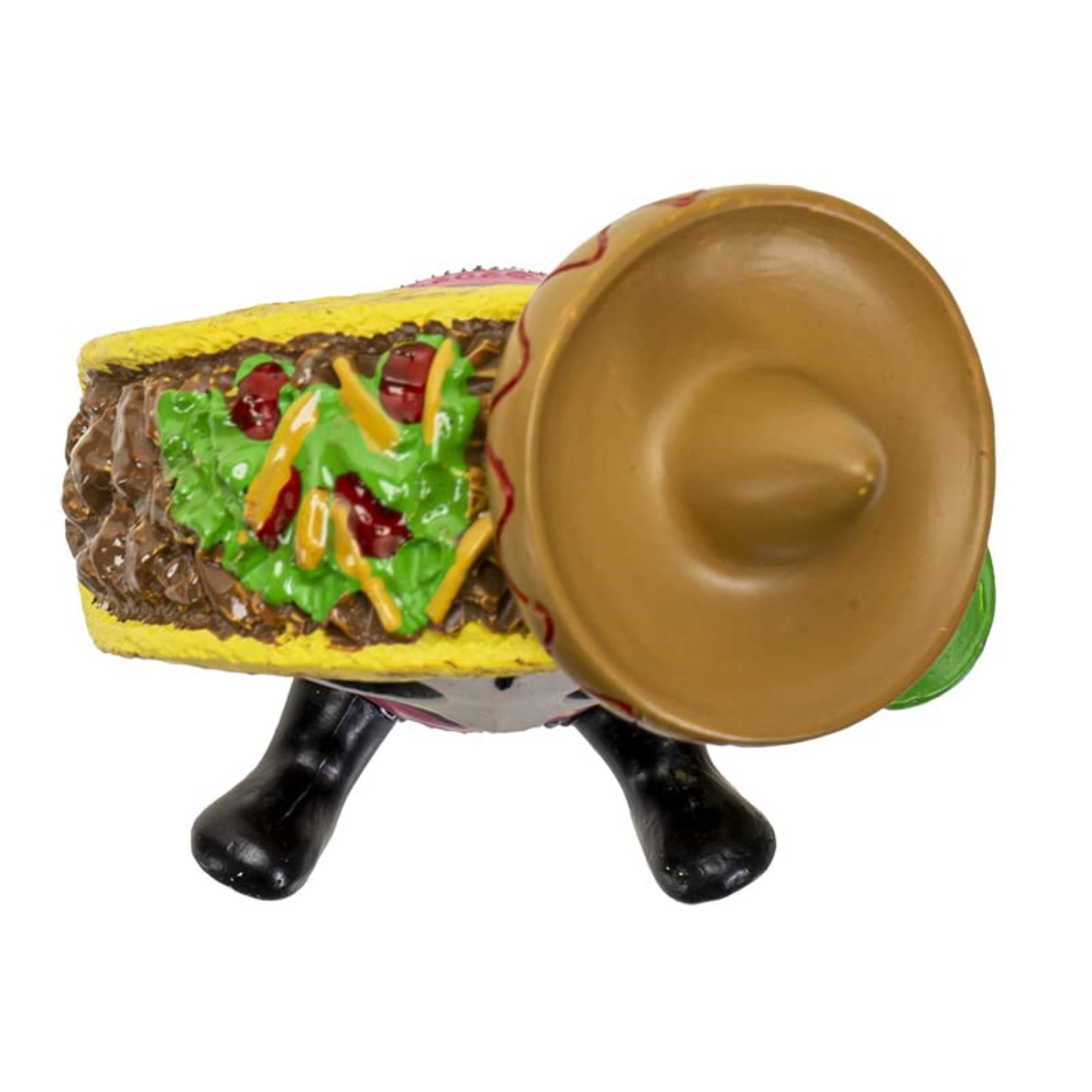 Pacific Giftware Furrybones Pancho Dressed as a Food Favorite Taco Comes Fully Load Skeleton Figurine 3 inch