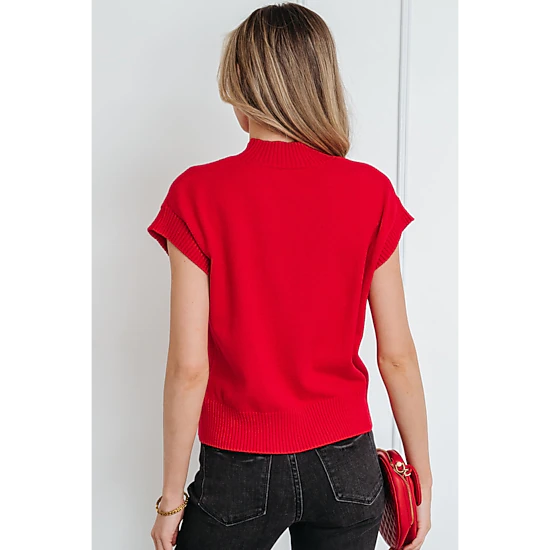 Threaded Pear Women's Genevieve Cropped Short Sleeve Sweater