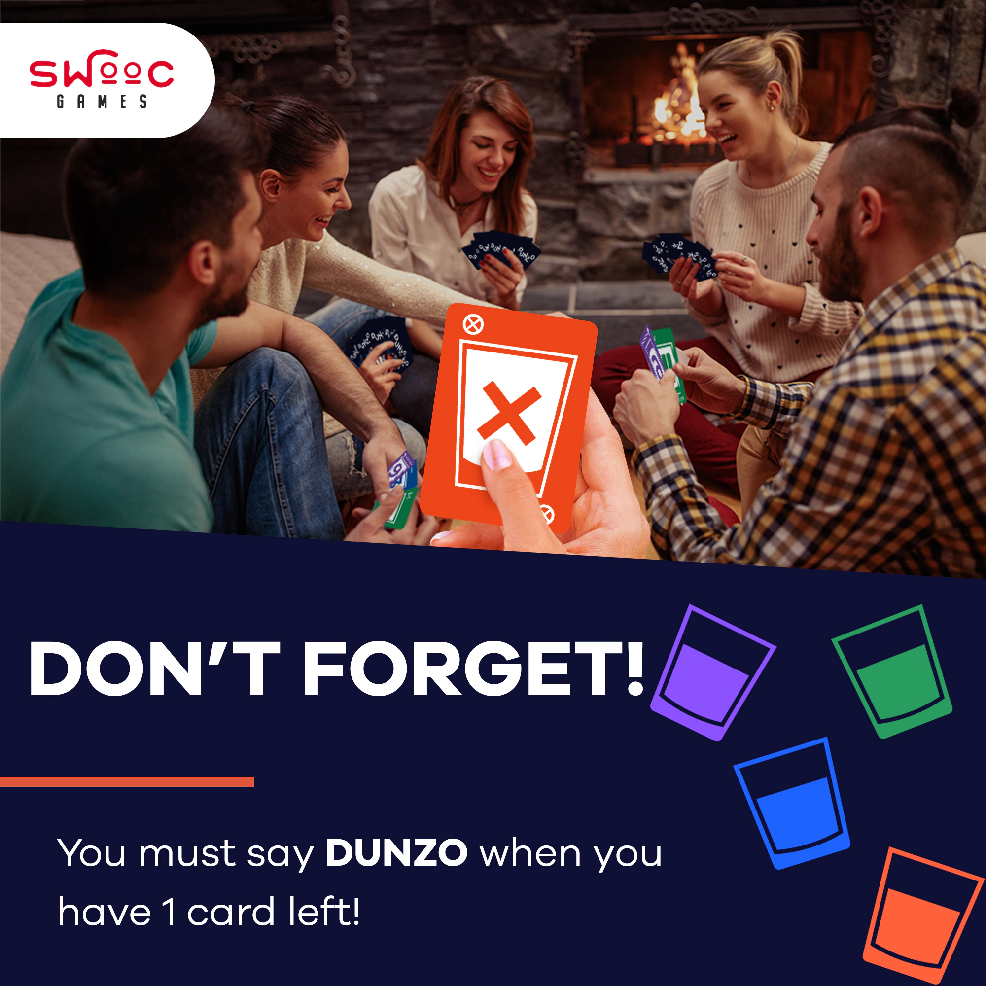 Swooc Games | DUNZO™ | Hydrating Version of Classic Card Game