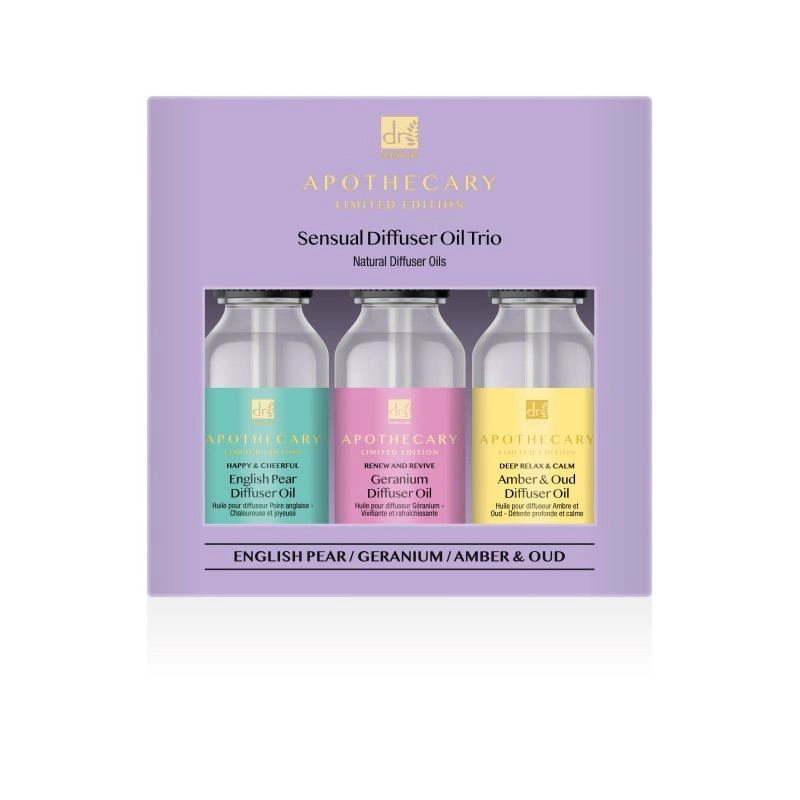 Dr Botanicals Sensual Diffuser Oil Trio - Lavender, Patchouli, Cedarwood