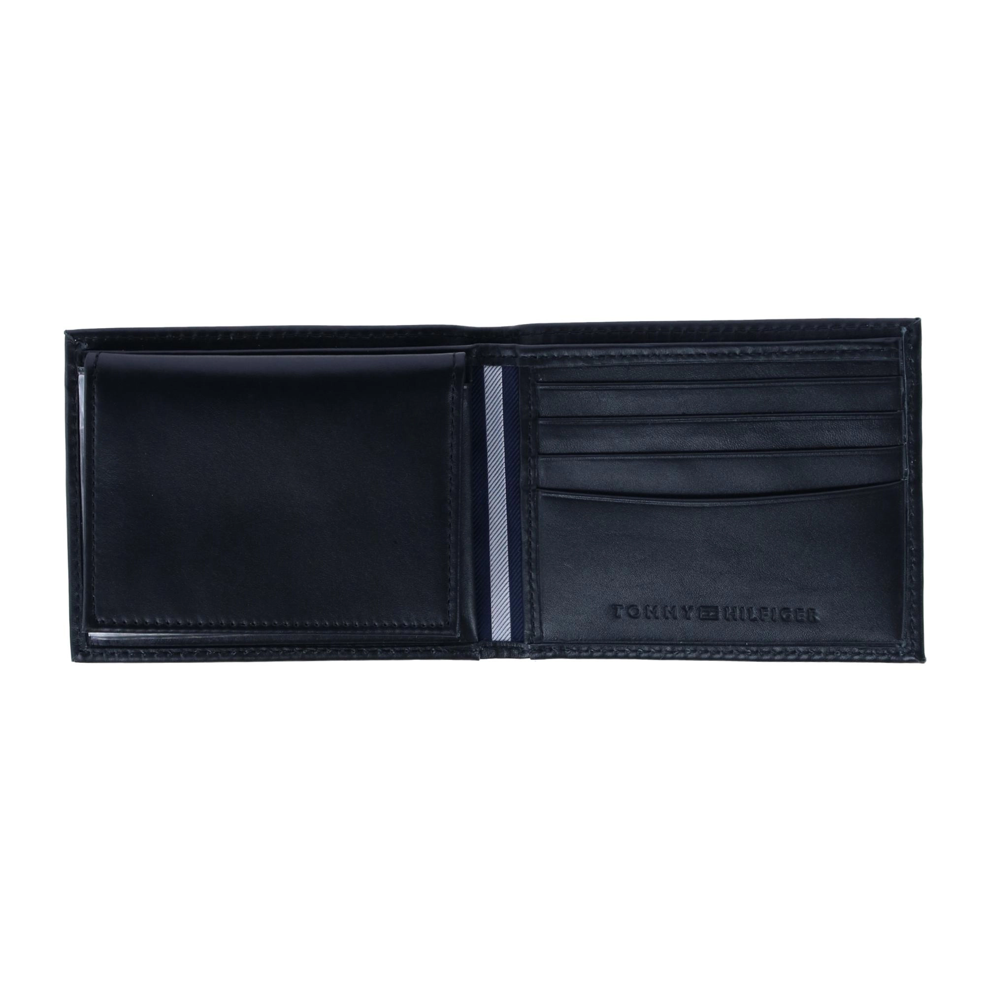 Tommy Hilfiger Men's Leather Dore Passcase Bifold Wallet