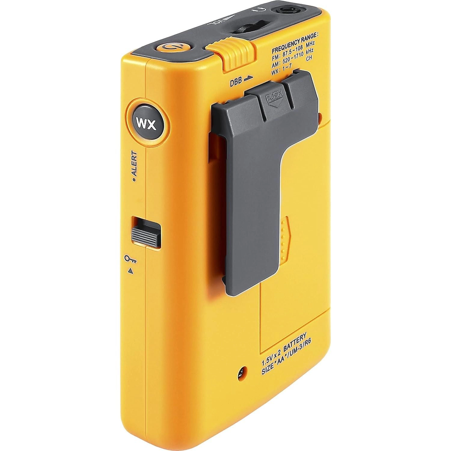 SANGEAN DT-400W Weather Alert Pocket Radio - AM/FM NOAA, Yellow