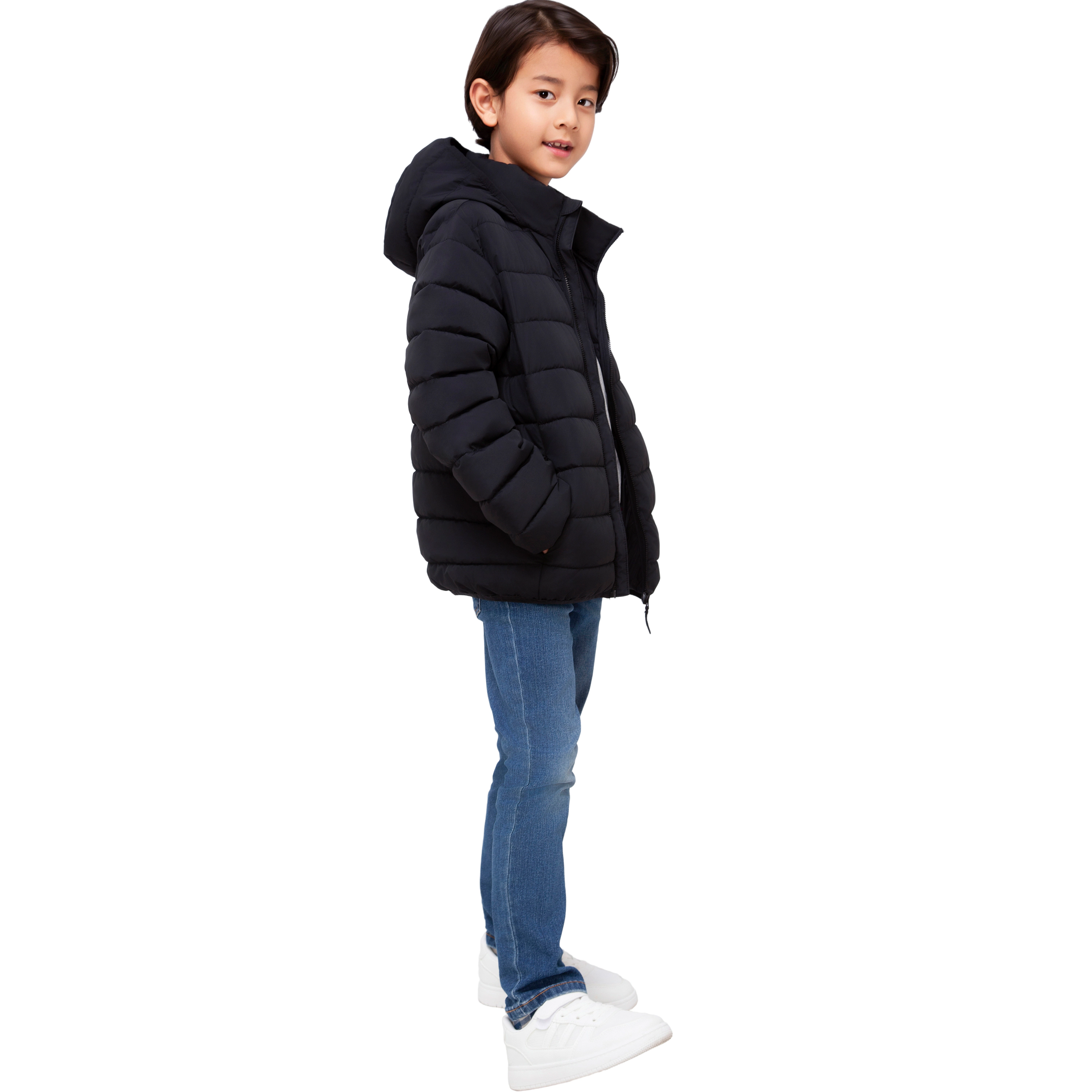 Rokka&Rolla Little & Big Kid Boys Hudson Lightweight Hooded Puffer Jacket