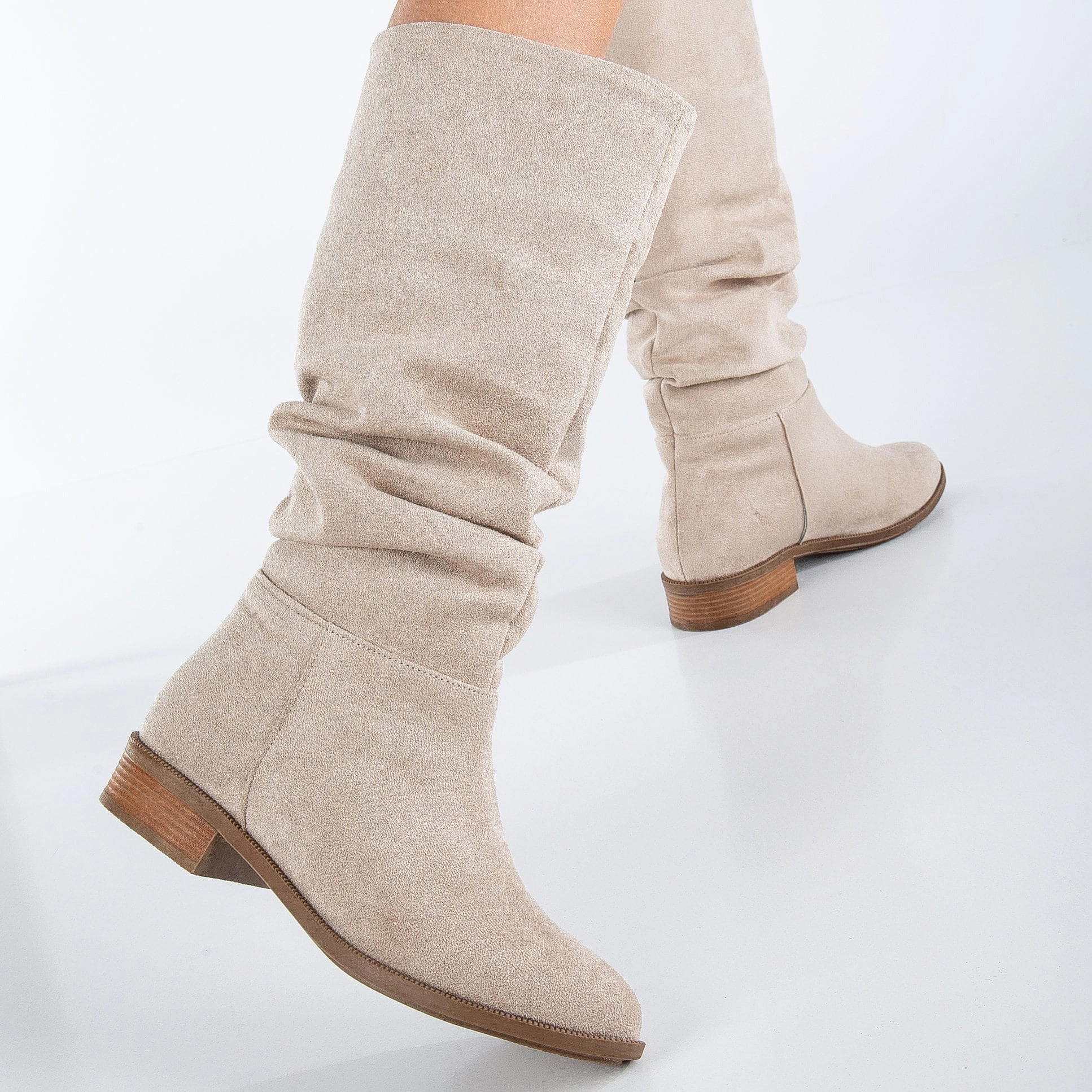 Forever & Always Womens Maribel Knee High Slouch Boots