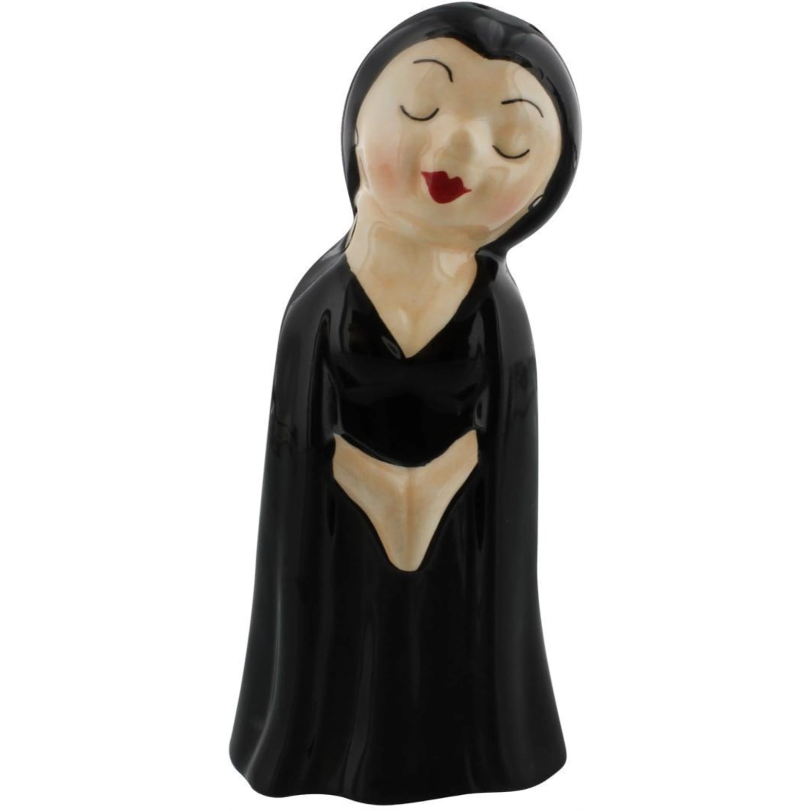Pacific Giftware 2-Piece Vampire Love at First Bite Set of Kissing Salt and Pepper Shakers, 4-Inch, Black