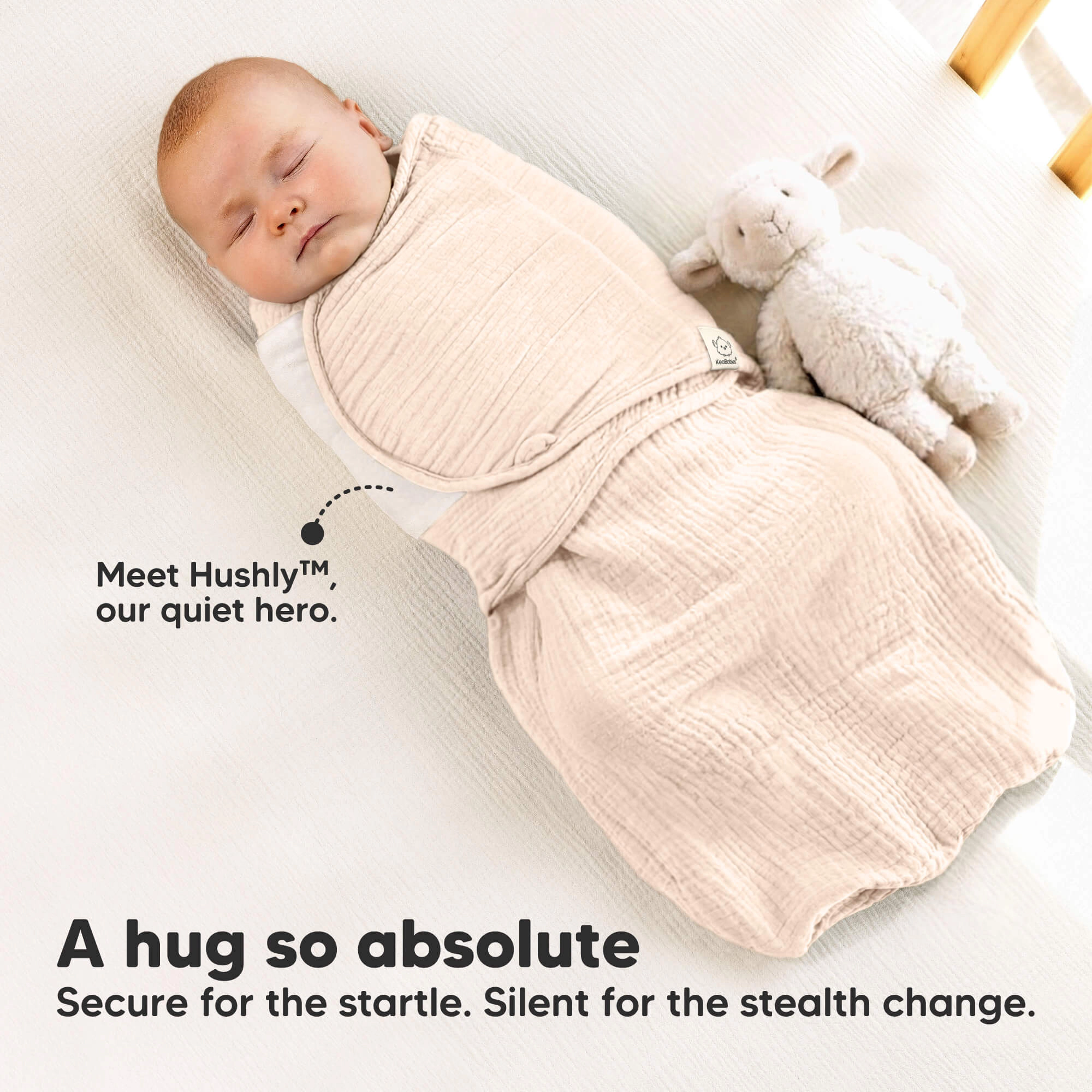 KeaBabies 3-Pack Lyra Muslin Swaddle Wraps