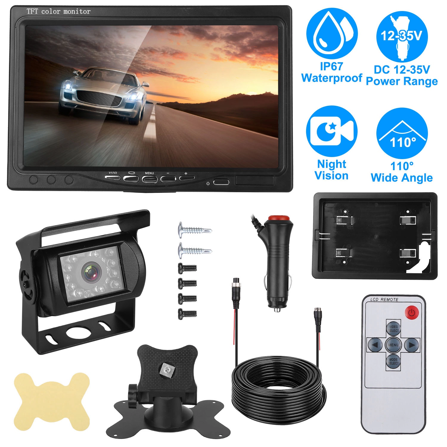 GBruno Waterproof Backup Camera System