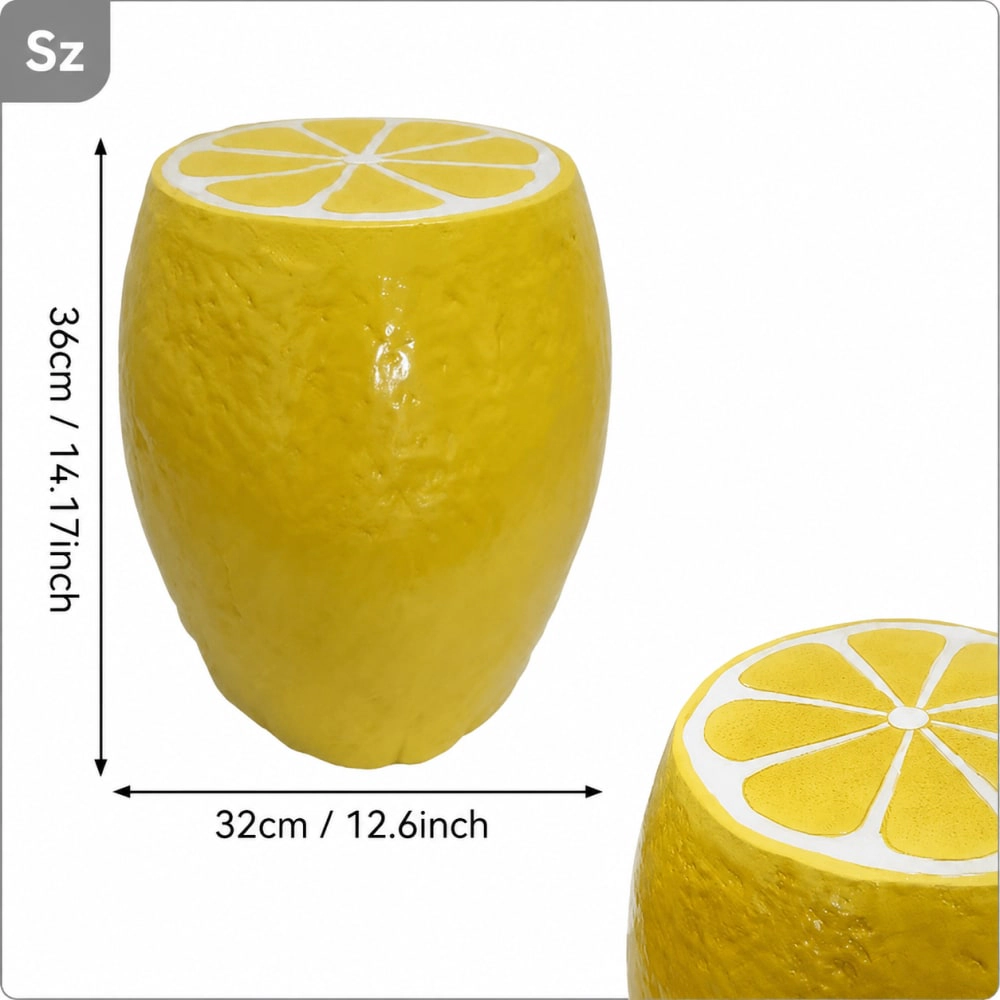 WOW PIONEER Round Resin Patio Stool
