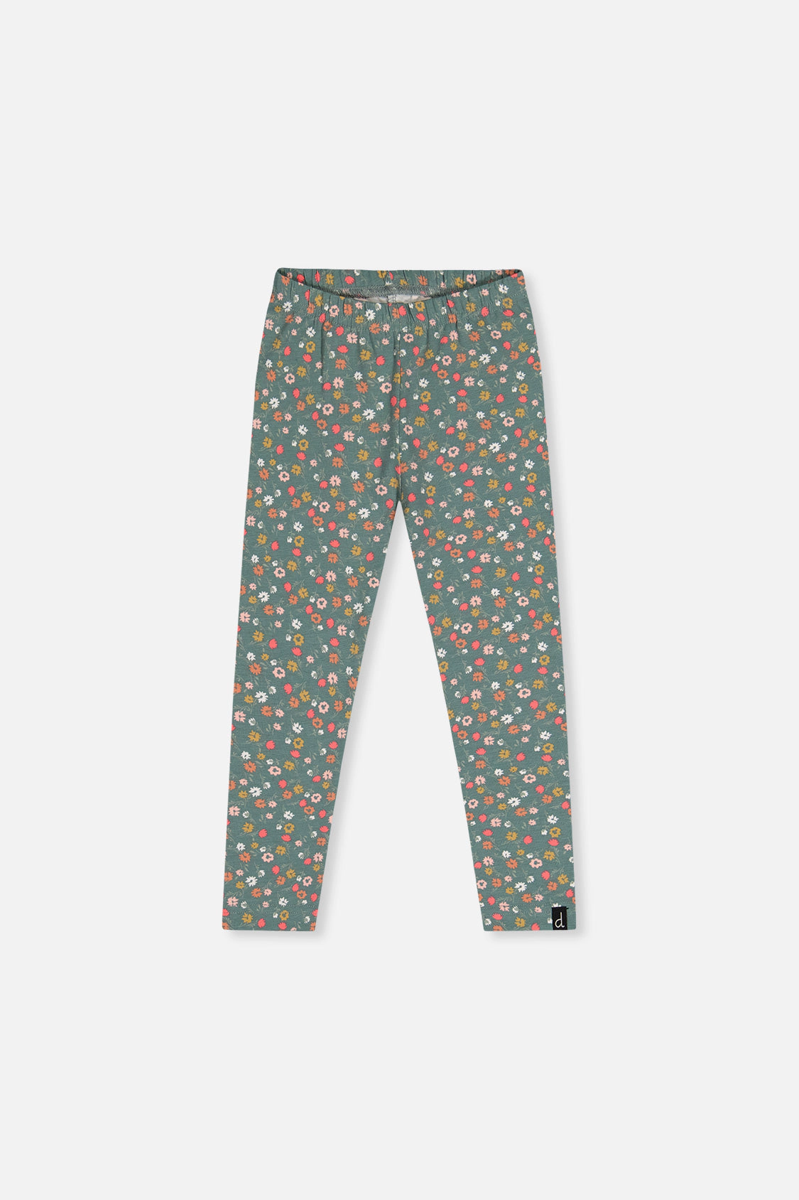 Deux par Girls Floral Print Organic Cotton Leggings