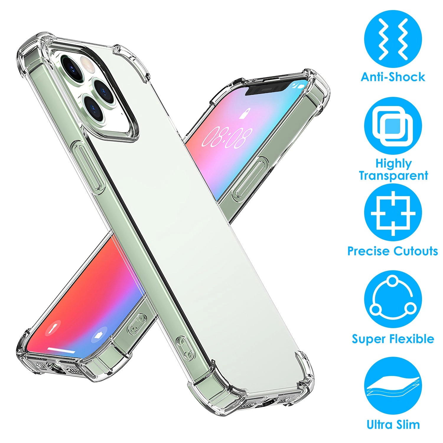 GBruno Clear Shockproof Phone Case For IPhone
