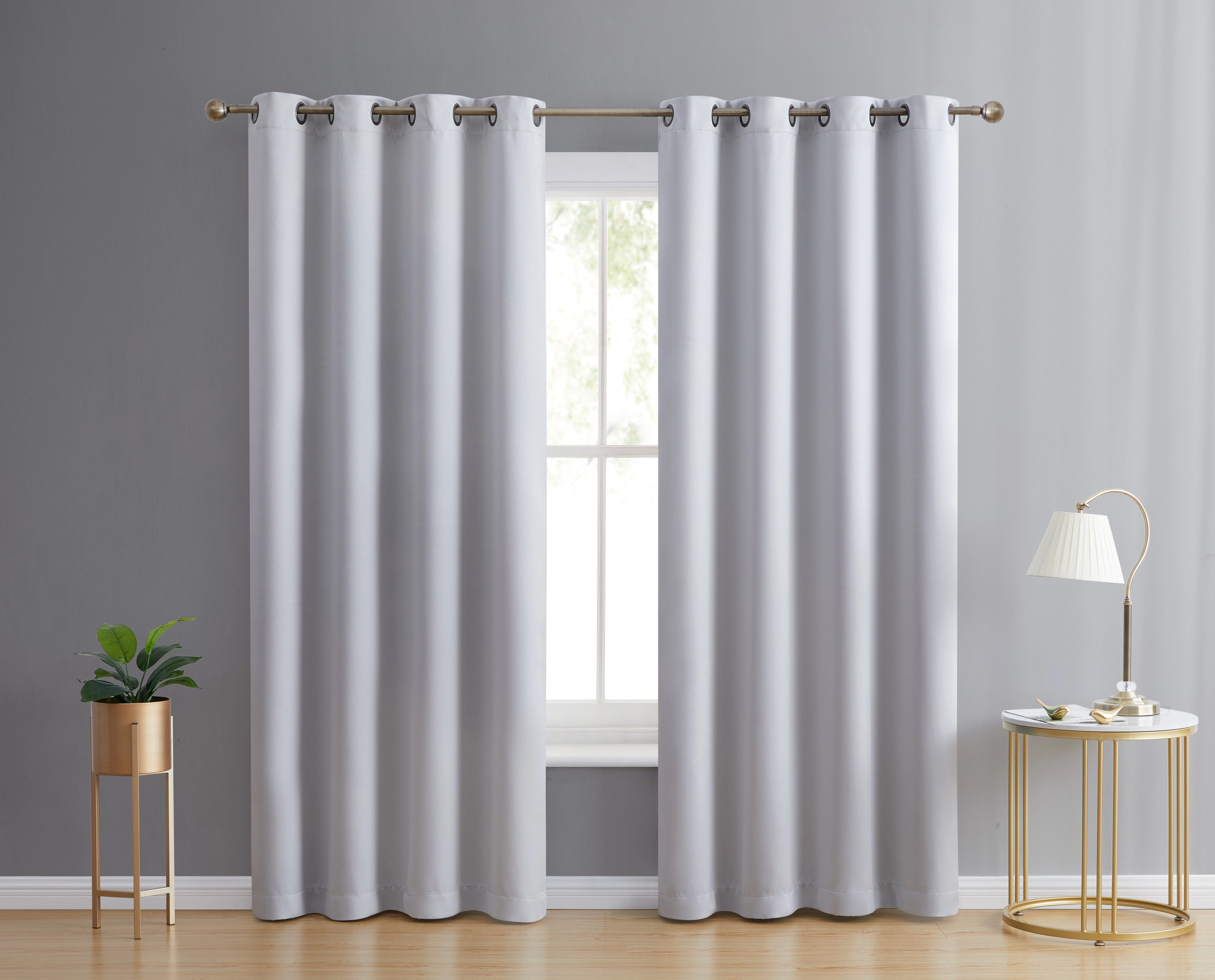 HLC.ME Laurance 100% Blackout Curtains - Privacy Insulated Curtains, Room Decor Curtain Panels, Set of 2