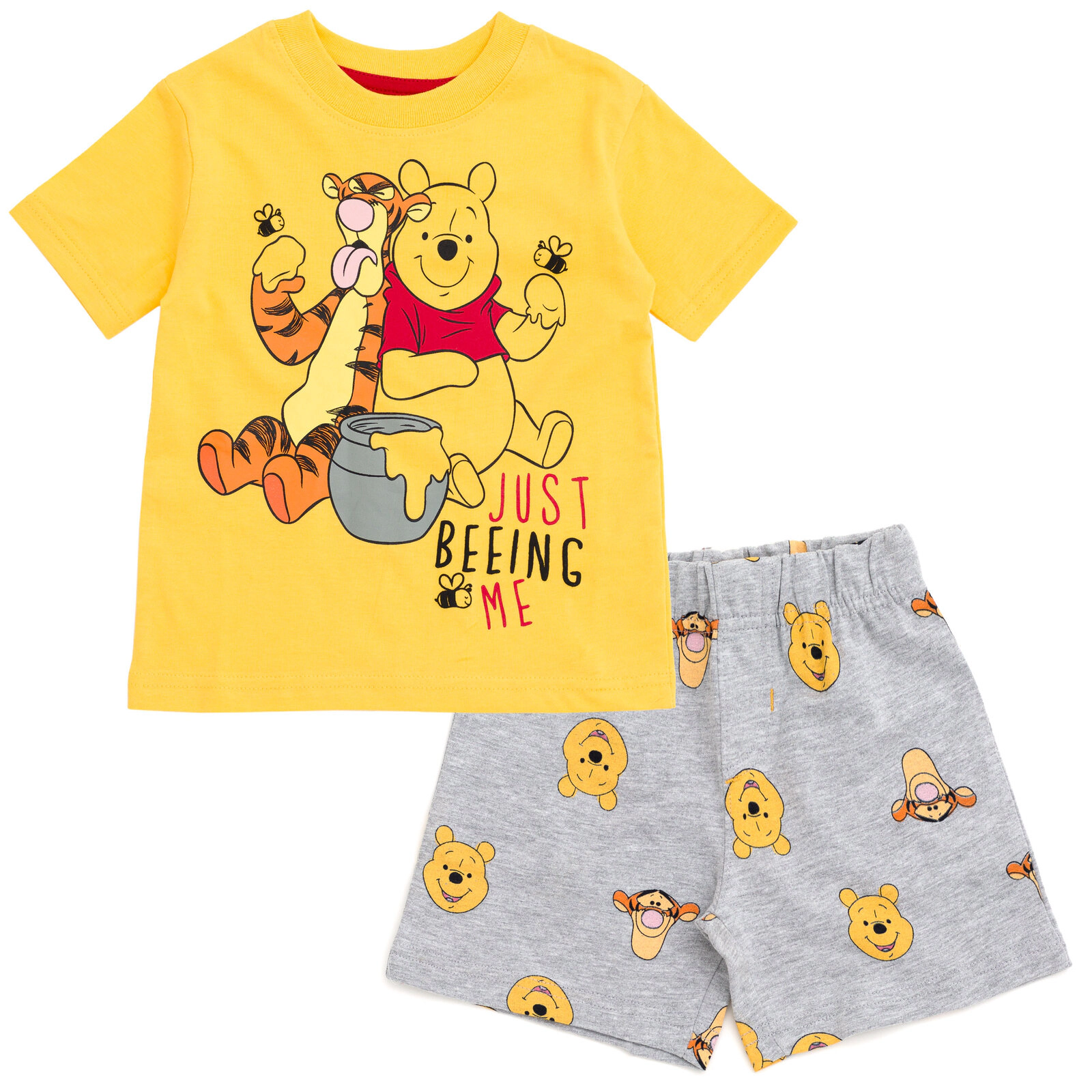 Disney Winnie the Pooh Boys' 2-Piece T-Shirt and Shorts Set