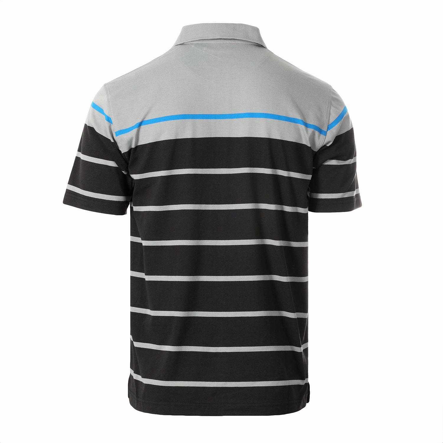Gioberti Men's Single Stripe Polo Shirt With Pocket