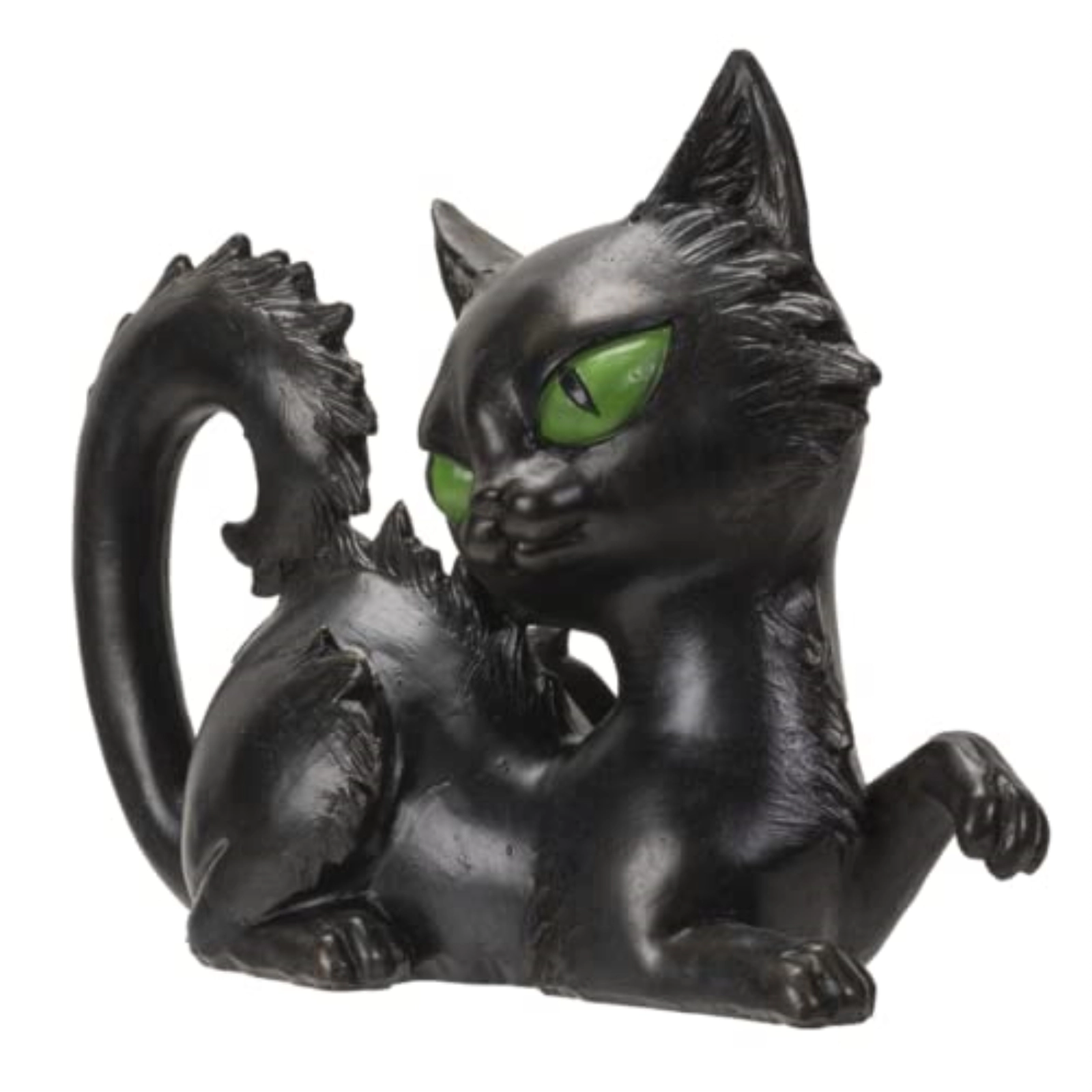 Pacific Giftware Black Cat Sitting Figurine Spooky Polyresin Statue and Home Decoration 8.27 Inches x 3.15 Inches x 5.91 Inches