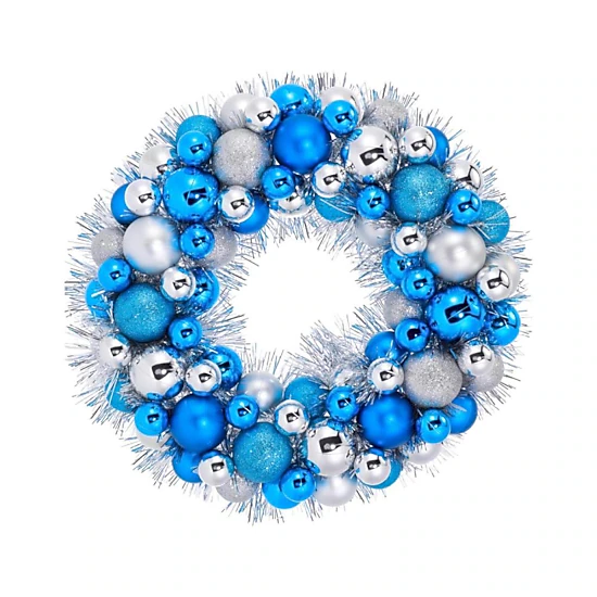 Artisan Haven Christmas Ball Wreath Christmas Ornament, Color: Blue ...