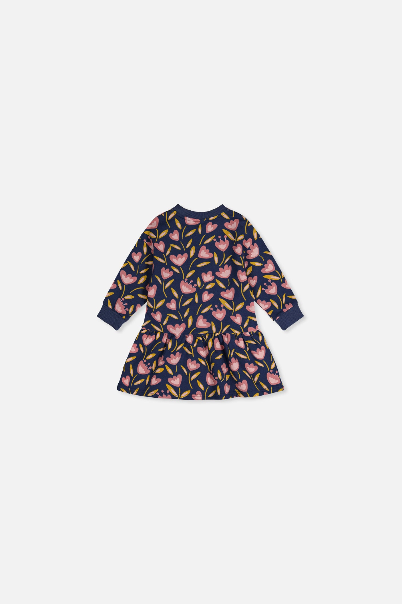 Deux par Girls Tulip Print French Terry Dress