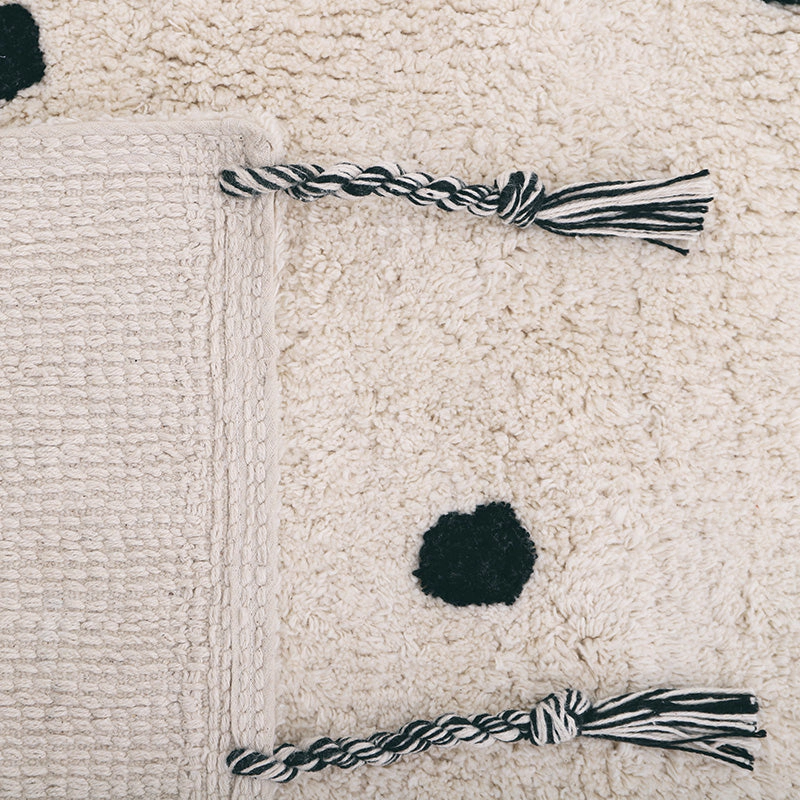 Nattiot Washable Cotton Rug Nümi Black
