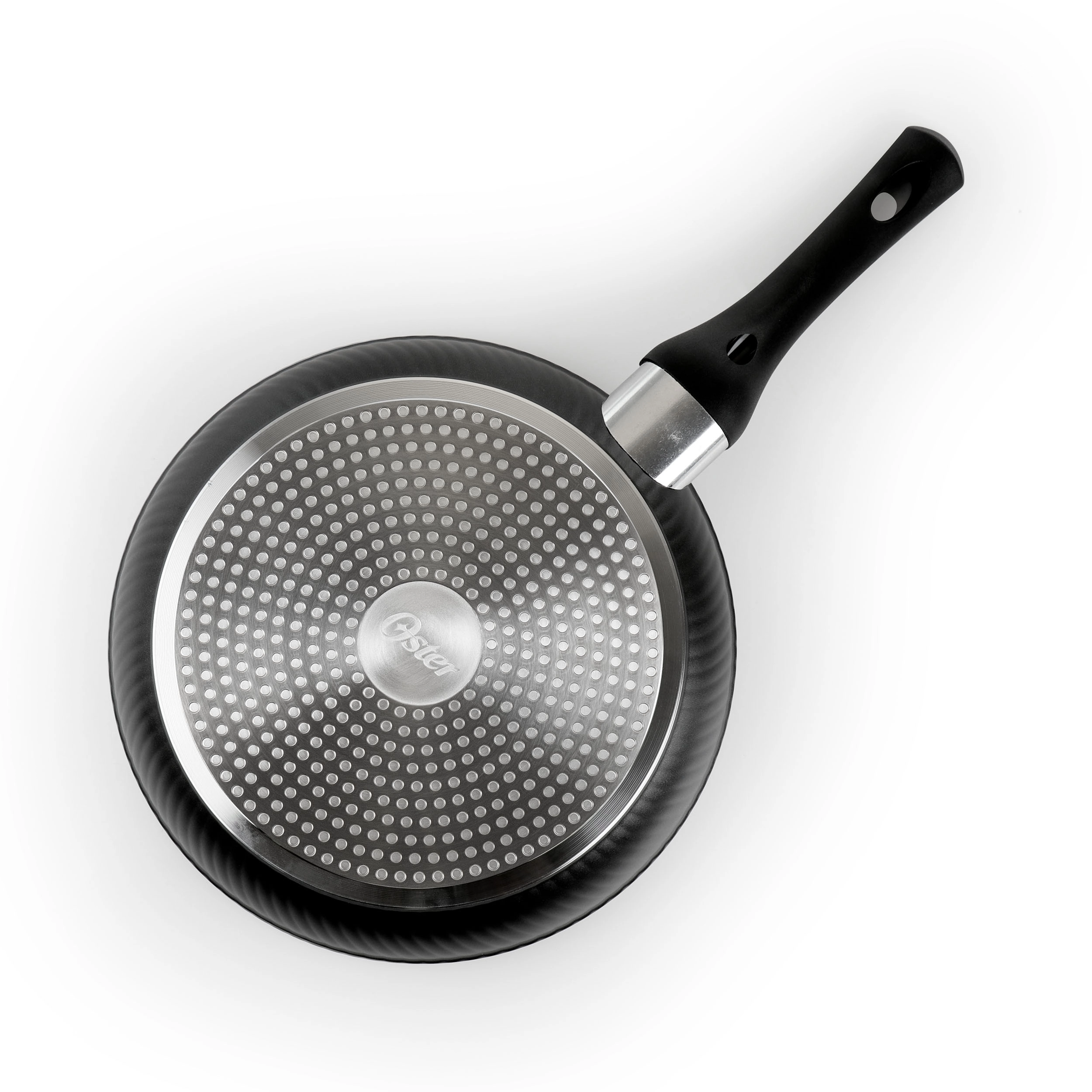 Oster Kono 9.5 Inch Aluminum Nonstick Frying Pan in Black with Bakelite Handles