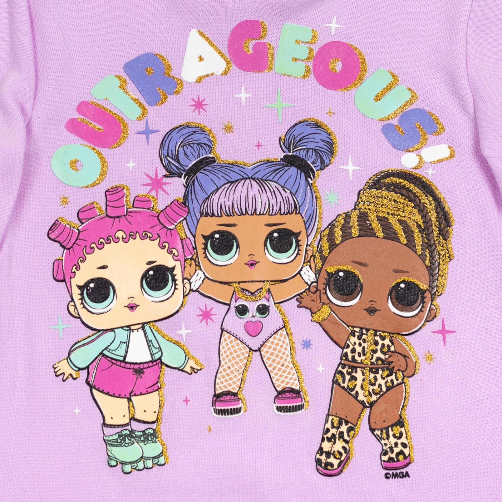 L.O.L. Surprise! Girls' Fleece 2-Piece Hoodie and Leggings Set