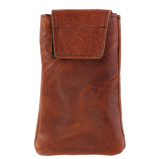 Boston Leather Textured Bison Leather Eyeglass Case
