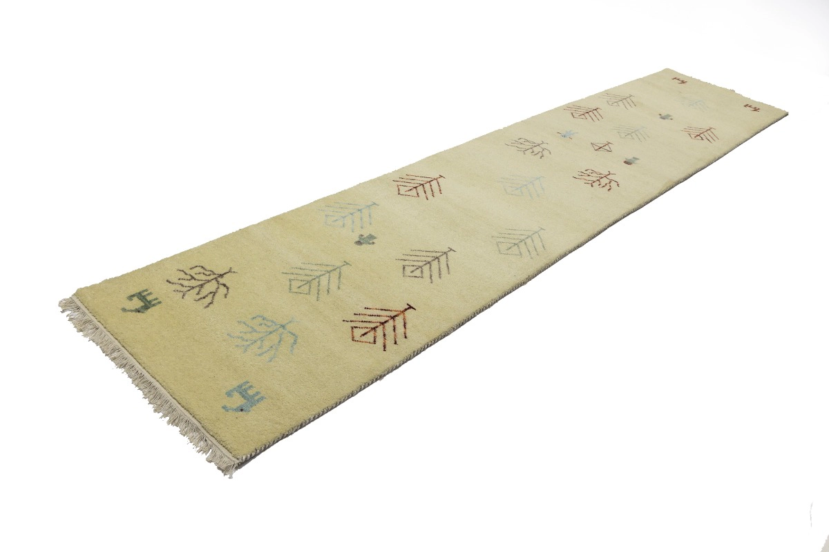 Magic Rugs 2'7 x 13'1 Hand Knotted Indo-Gabbeh Oriental Wool Runner Rug