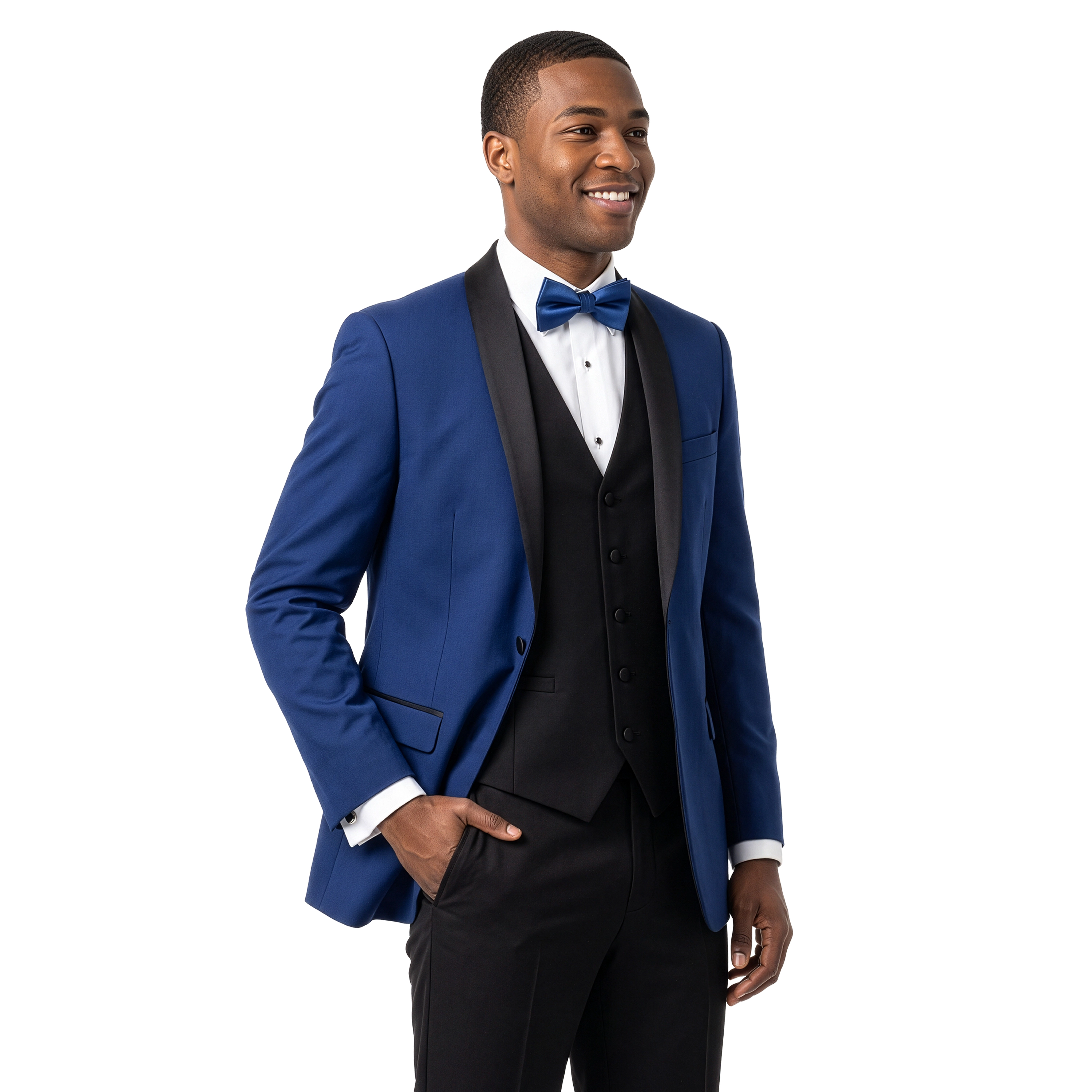 Bryan Michaels Mens 3 Piece Shawl Lapel Tuxedo Set