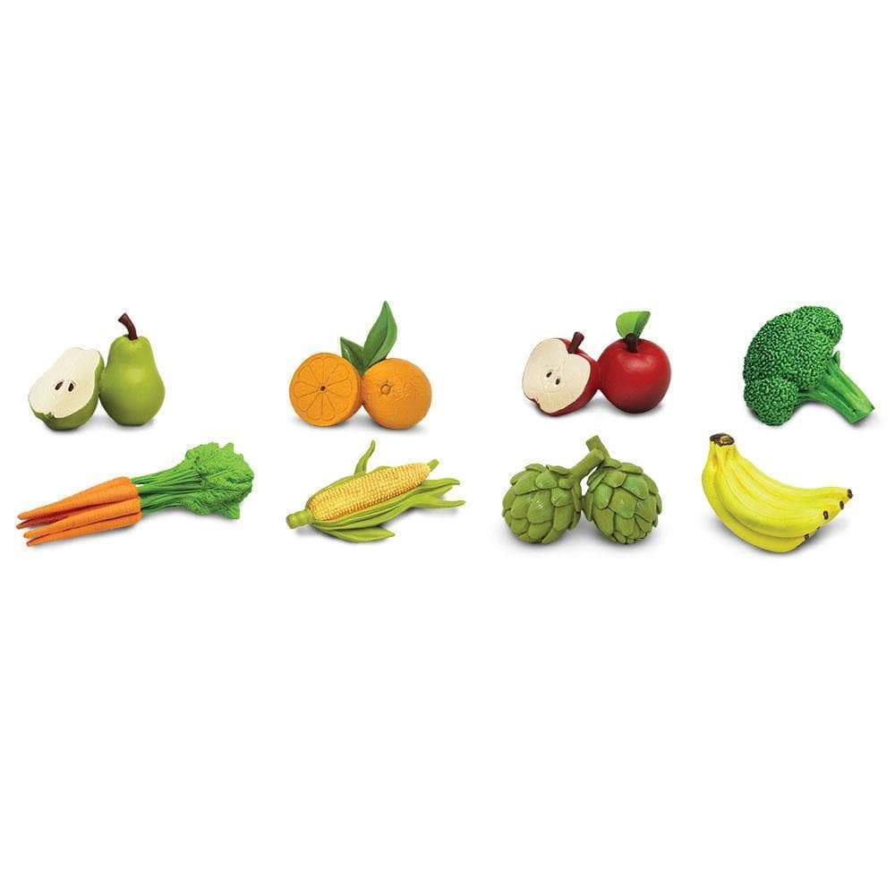 Safari Ltd. - Fruit & Vegetables TOOB - contains 8 Mini Figurines