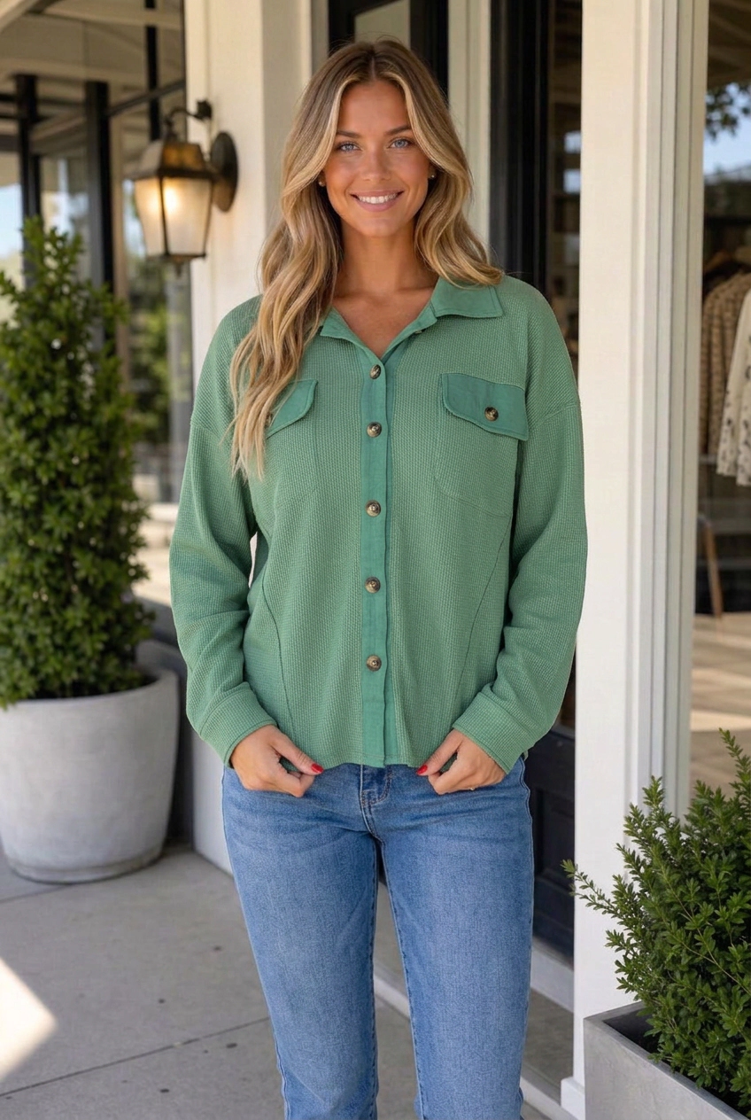 Threaded Pear Women's Dana Vintage Loose Shirt