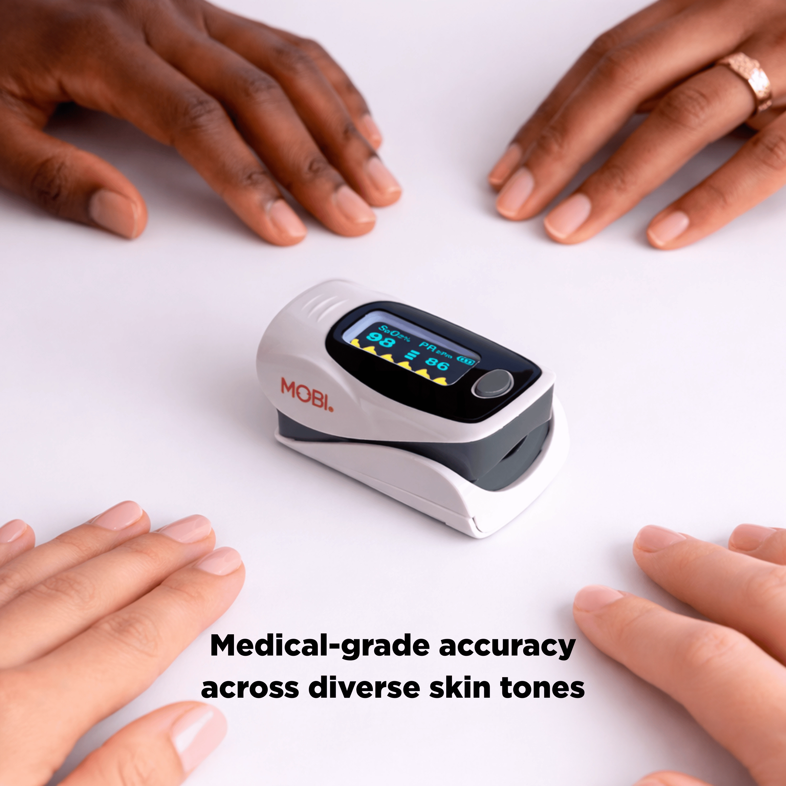 MOBI Fingertip Pulse Oximeter with OLED Display