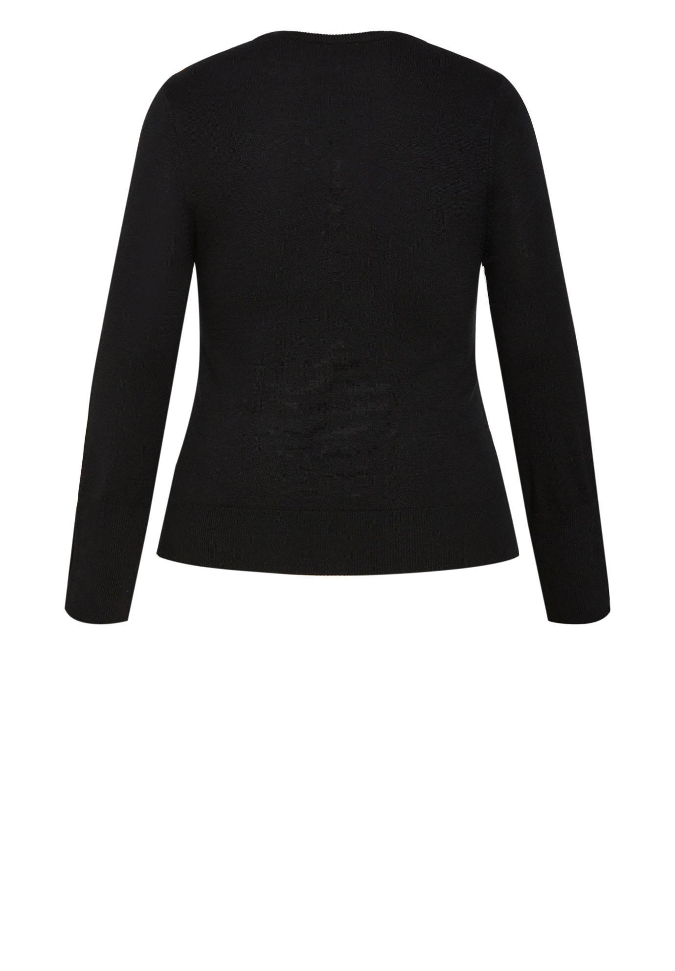 Avenue Women's Plus Lara Button Sweater