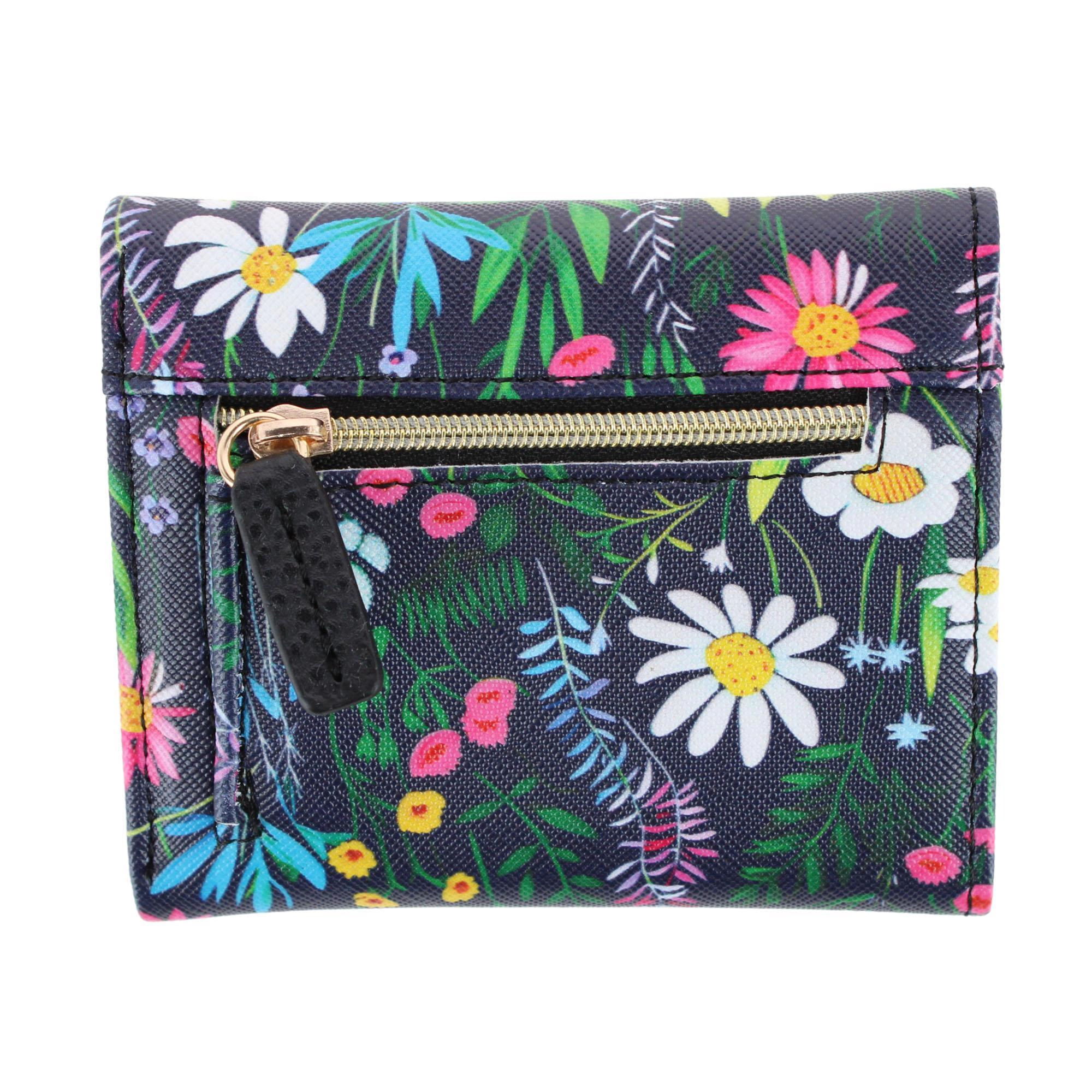 Julia Buxton Women's Stylish and Colorful Mini Trifold Wallet