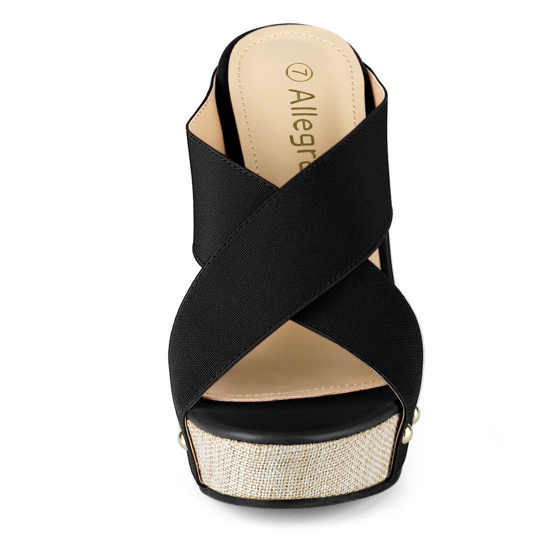 BLISSFUL STEP Women's Platform Slide Wedges Sandals