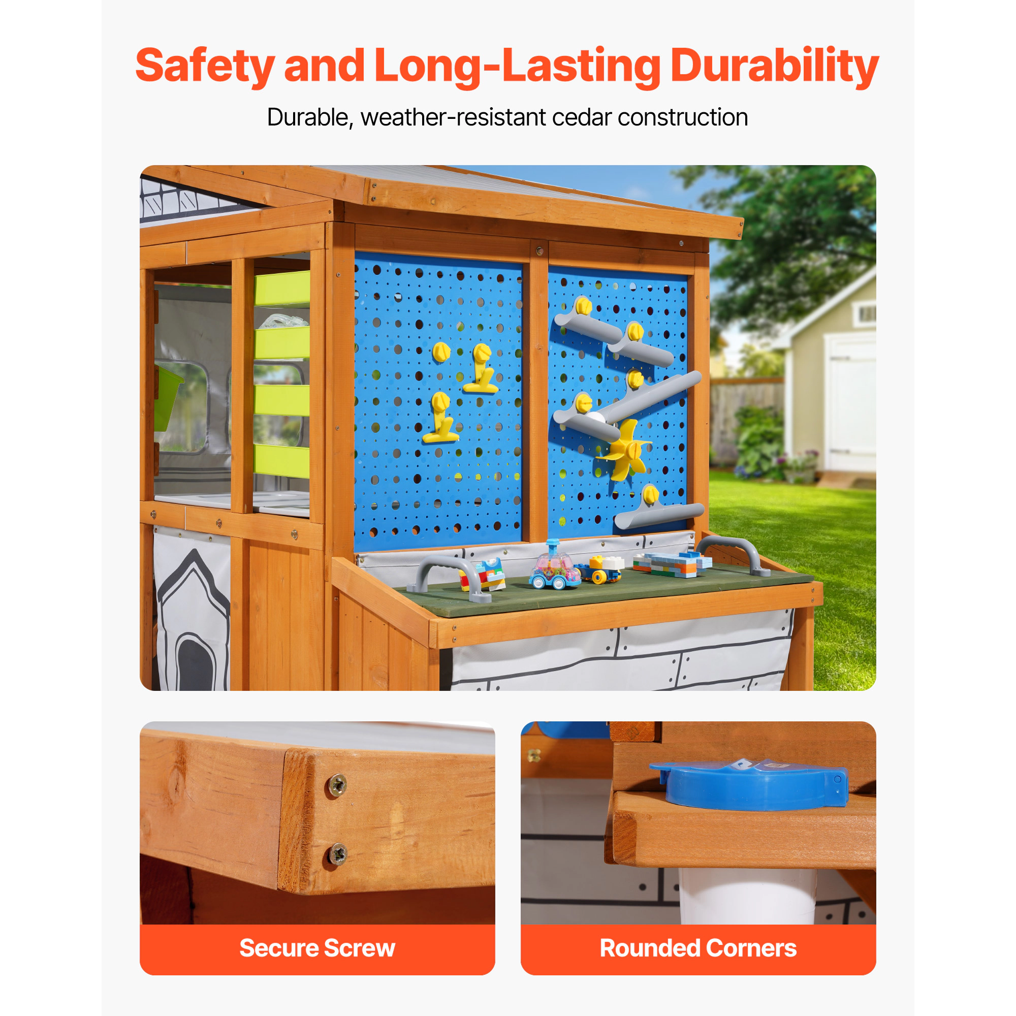 HONGGE Outdoor Playhouse with for Aged