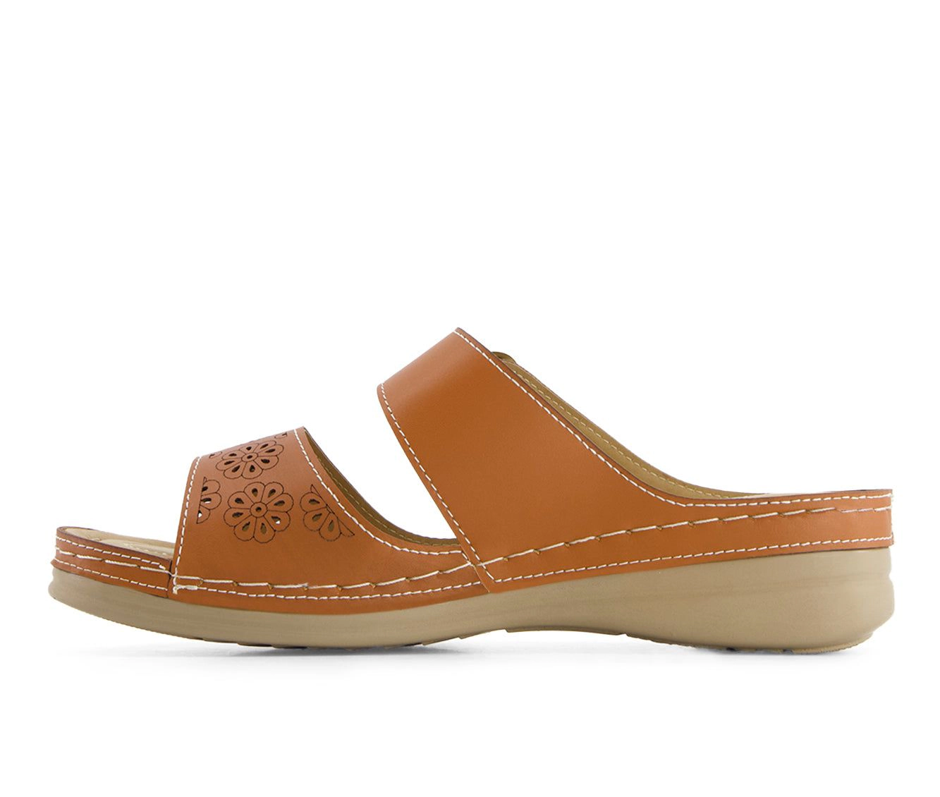 Andrea Womens Double Strap Comfort Sandals