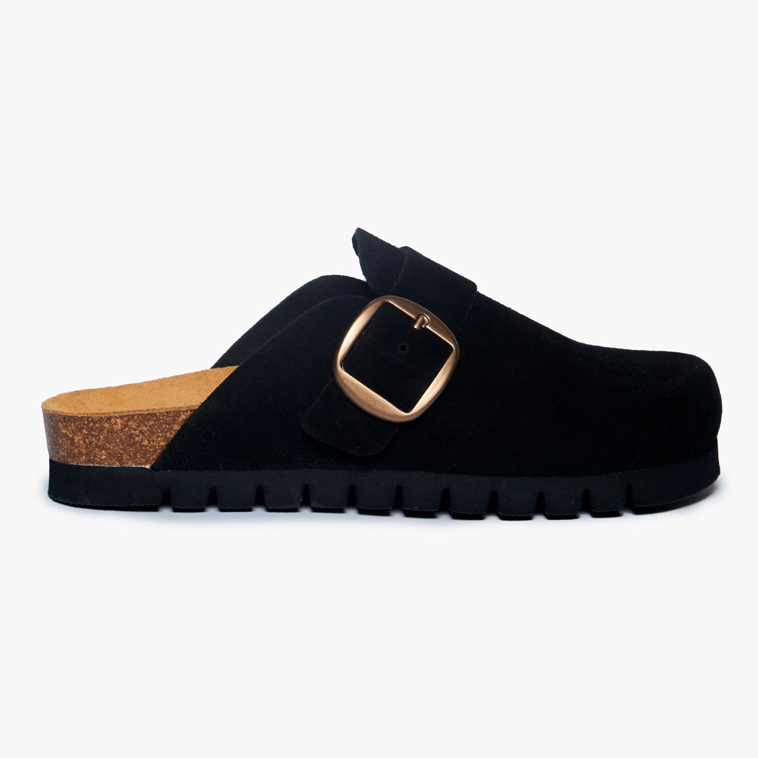 Plakton Women's Clog Suede Bell