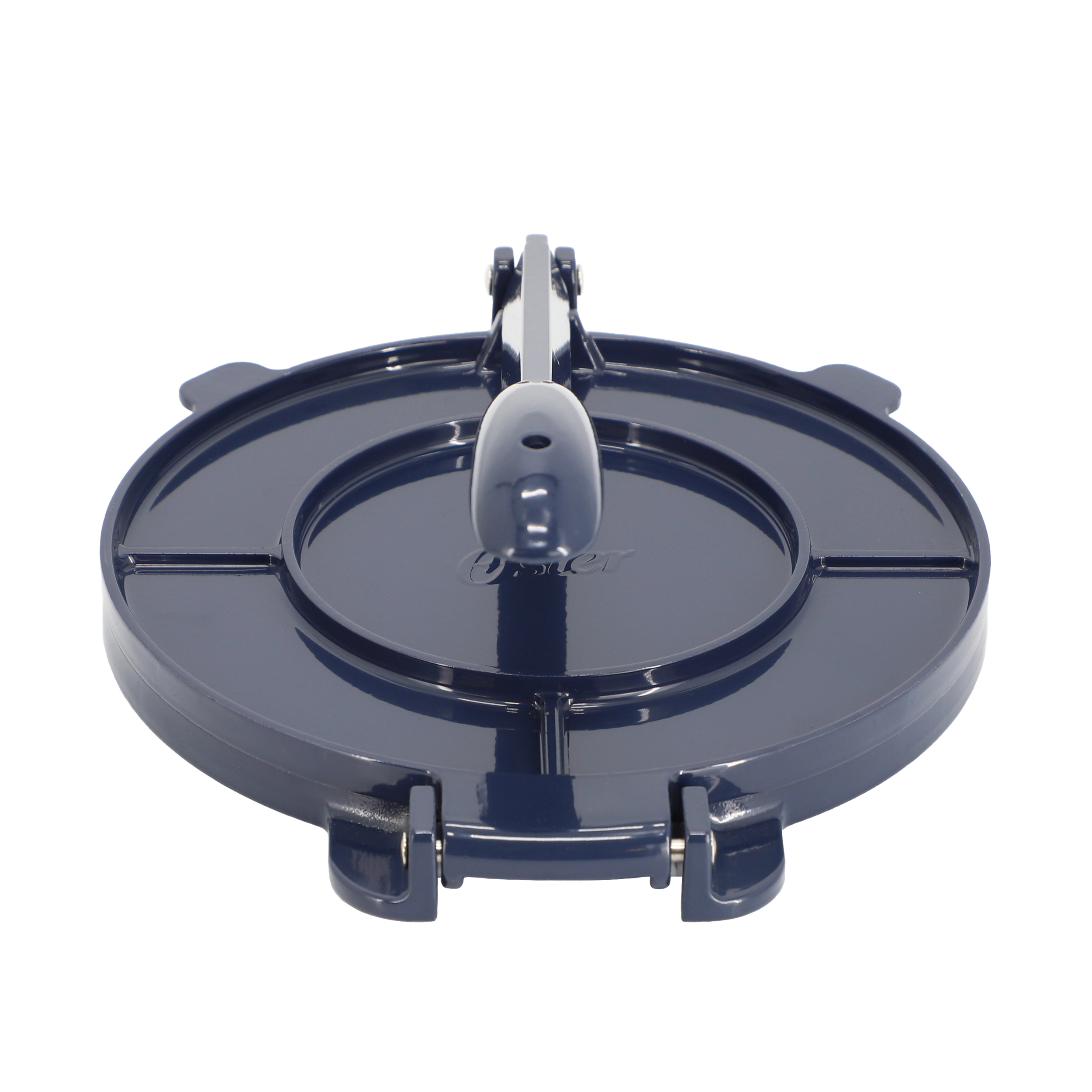 Oster Ravello 8 Inch Cast Aluminum Round Tortilla Press in Blue