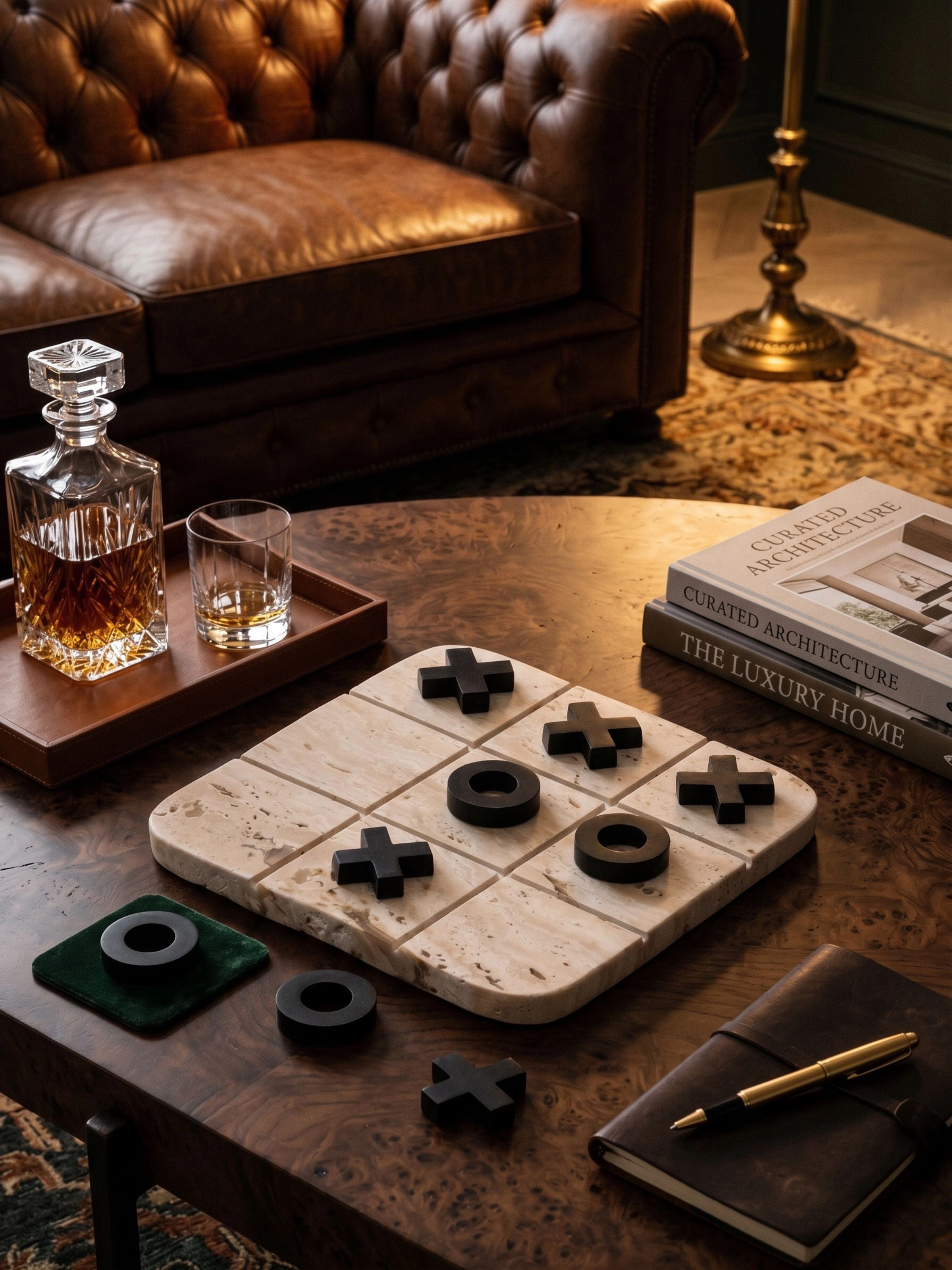GAURI KOHLI Monty Marble Tic Tac Toe Set