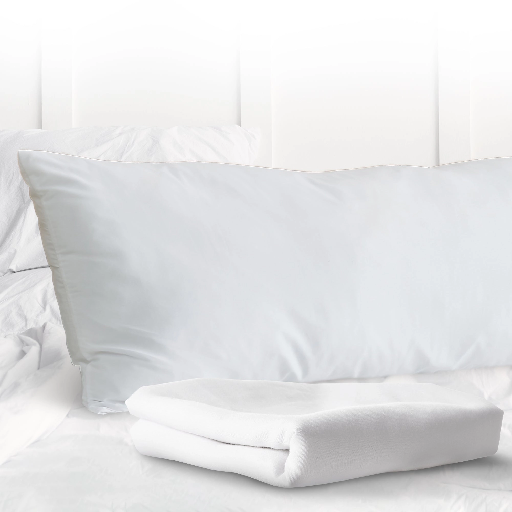 Cheer Collection Body Pillow Cover, 20"x54" Zippered Pillowcase with Ties