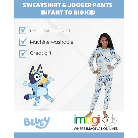Bluey 2-Piece Fleece Sweatshirt and Pants Set