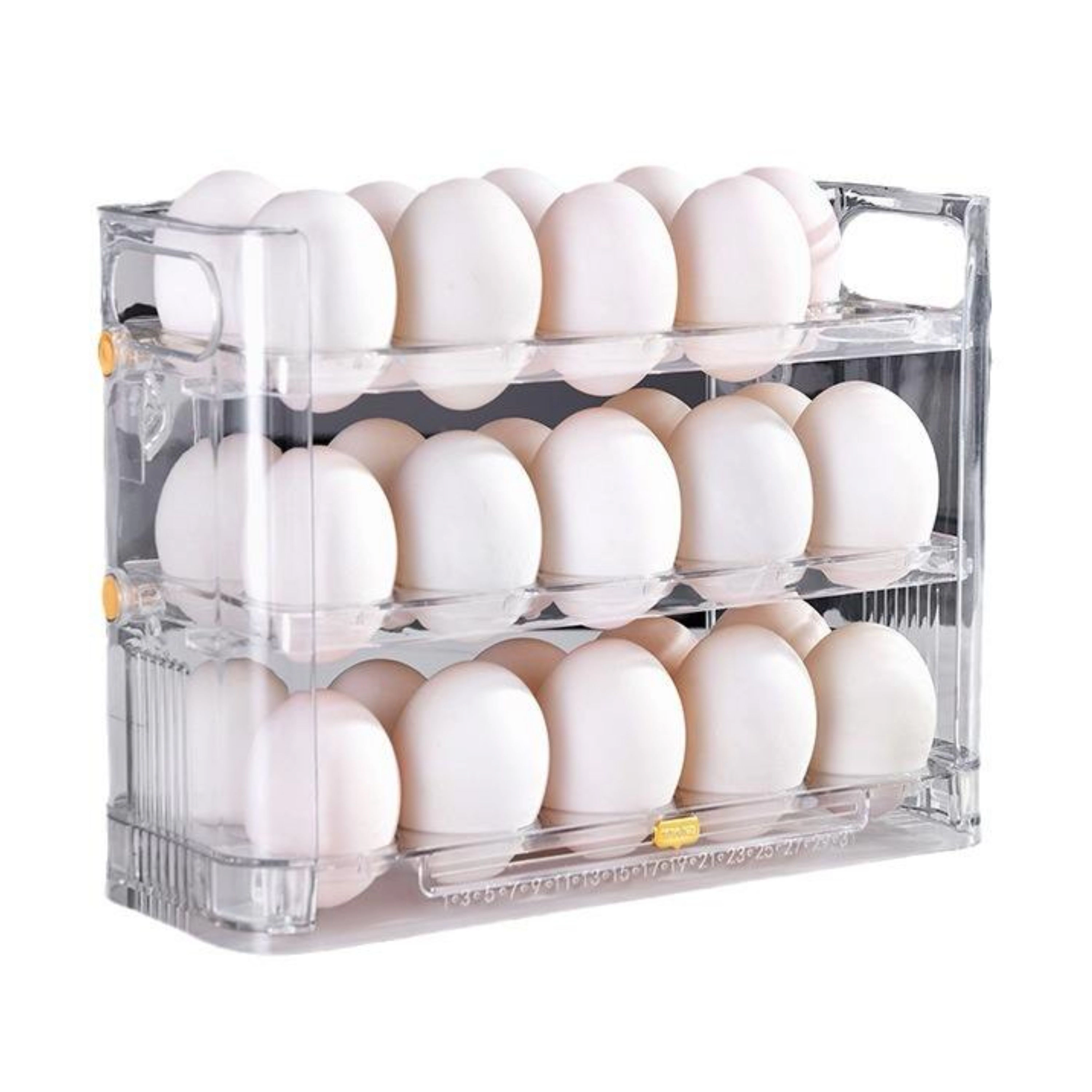Kitcheniva Triple Layer Refrigerator Side Door Egg Holder