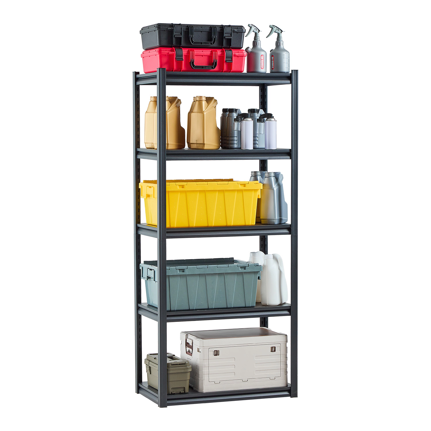Flynama Storage Shelves 18Inches D x 32Inches W x 72Inches H 5-tier Garage Storage Shelving